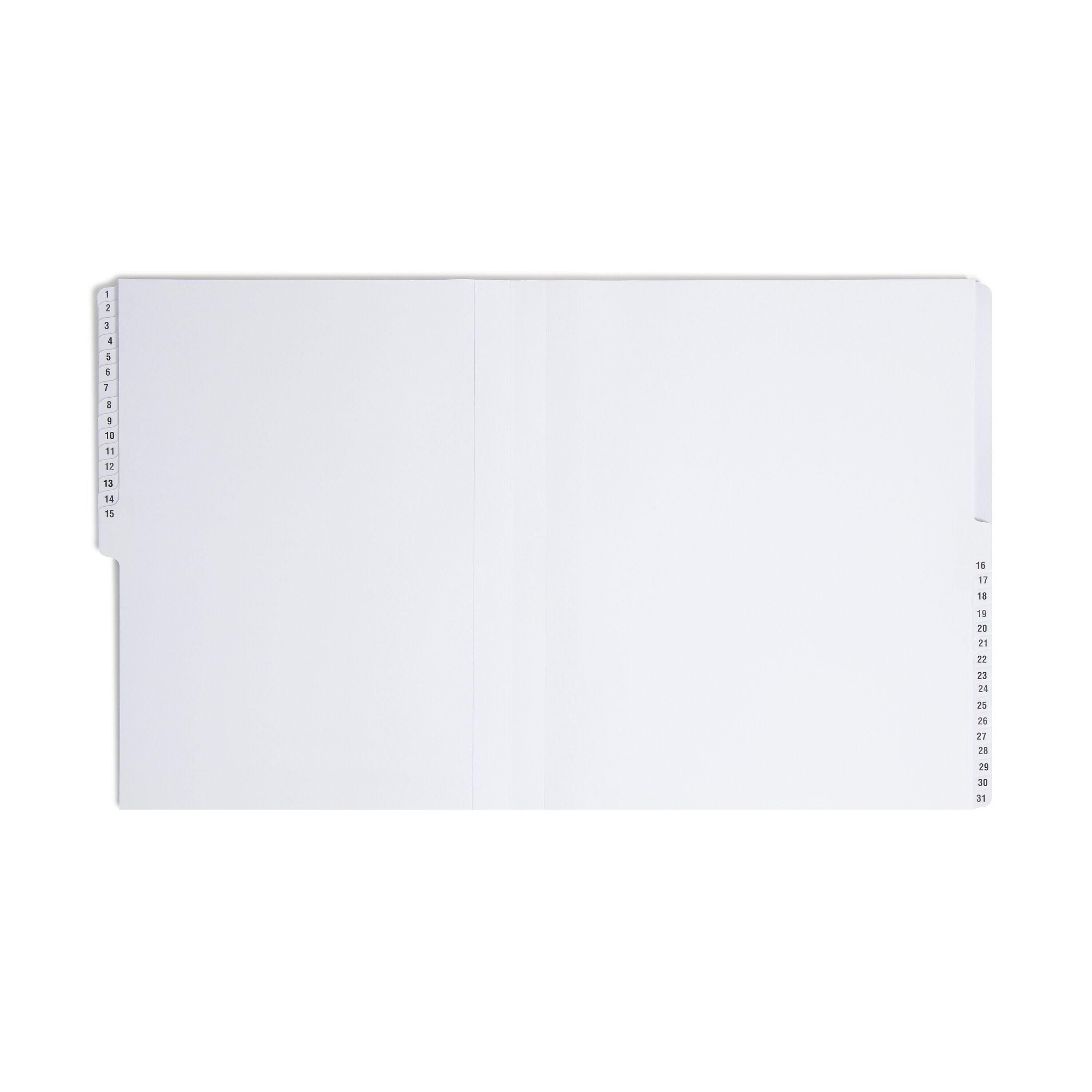 Smead Plastic Indexed Desk File, Numerical Index, Navy Blue
