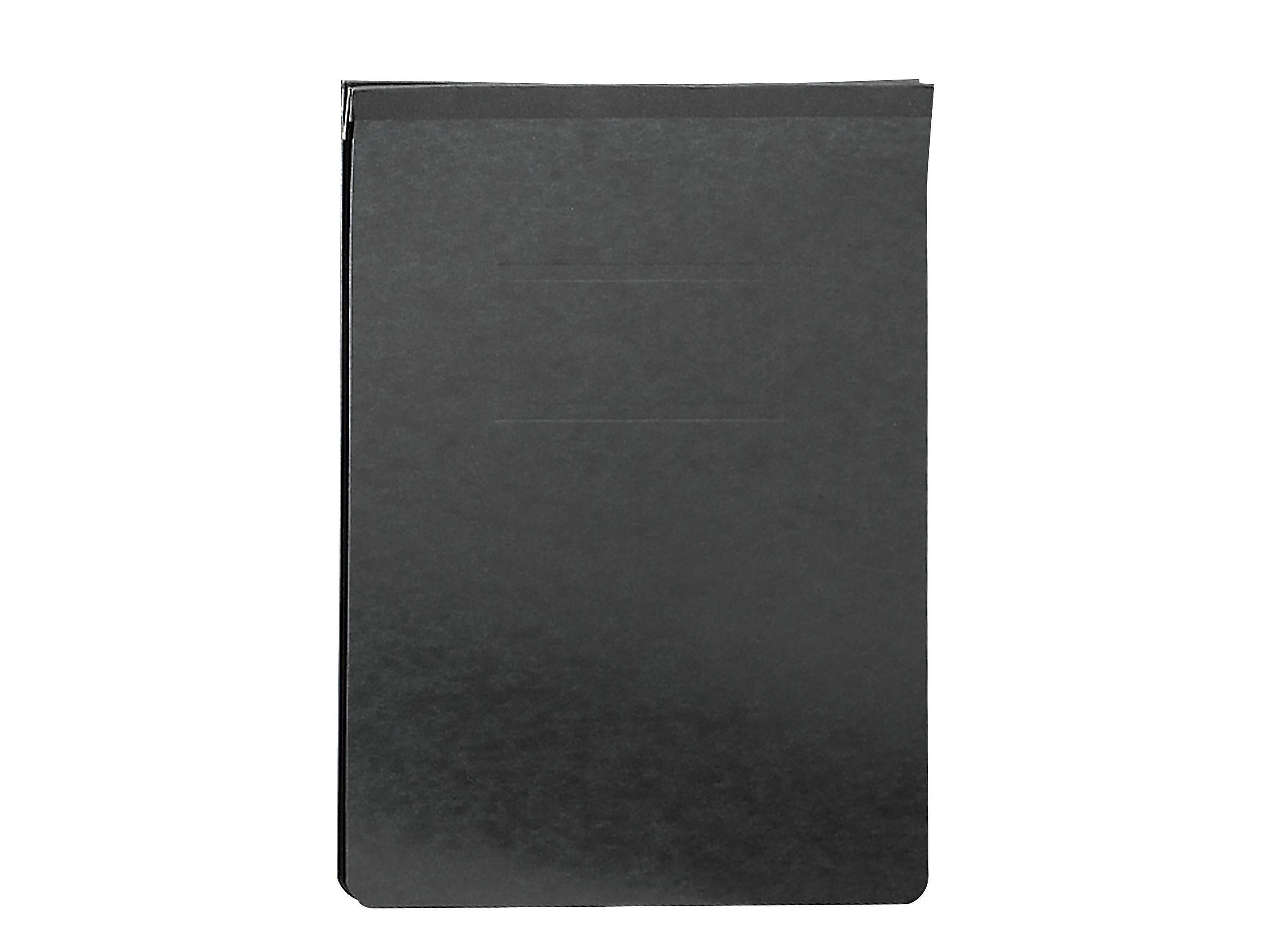 Smead Premium Pressboard 2-Prong Report Cover, Letter Size, Black, Each