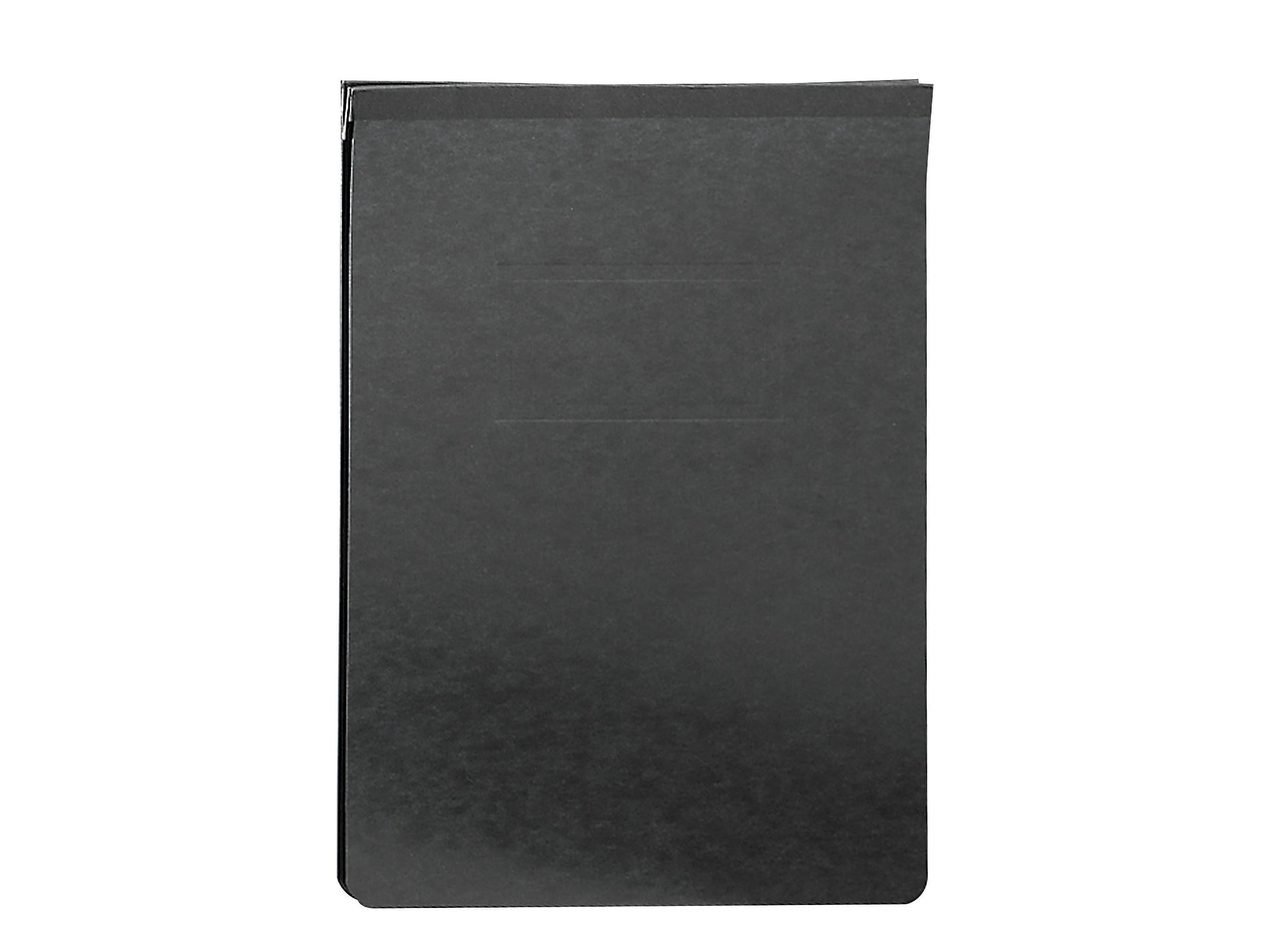 Smead Premium Pressboard 2-Prong Report Cover, Letter Size, Black, Each