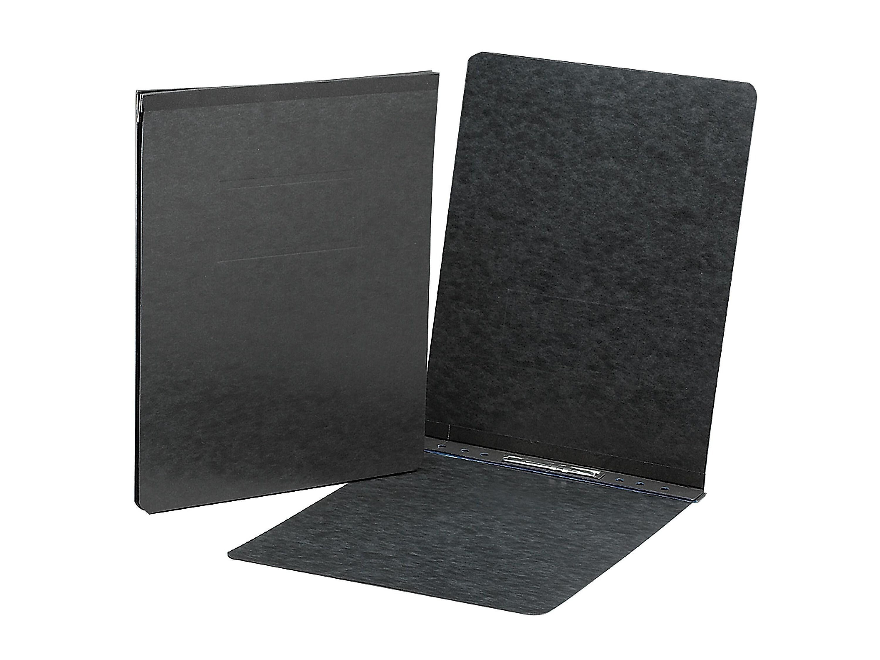 Smead Premium Pressboard 2-Prong Report Cover, Letter Size, Black, Each