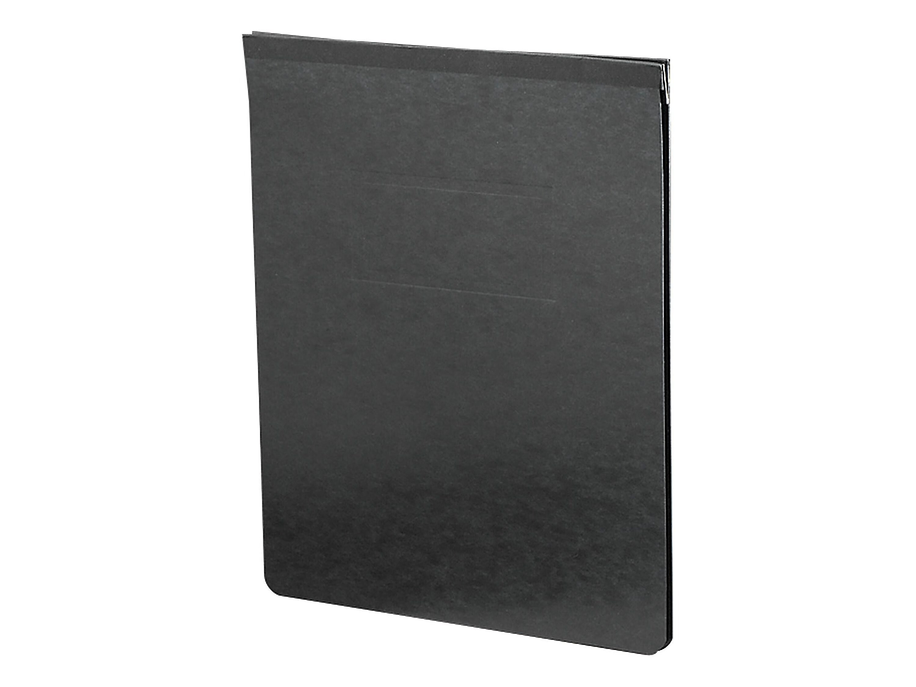 Smead Premium Pressboard 2-Prong Report Cover, Letter Size, Black, Each