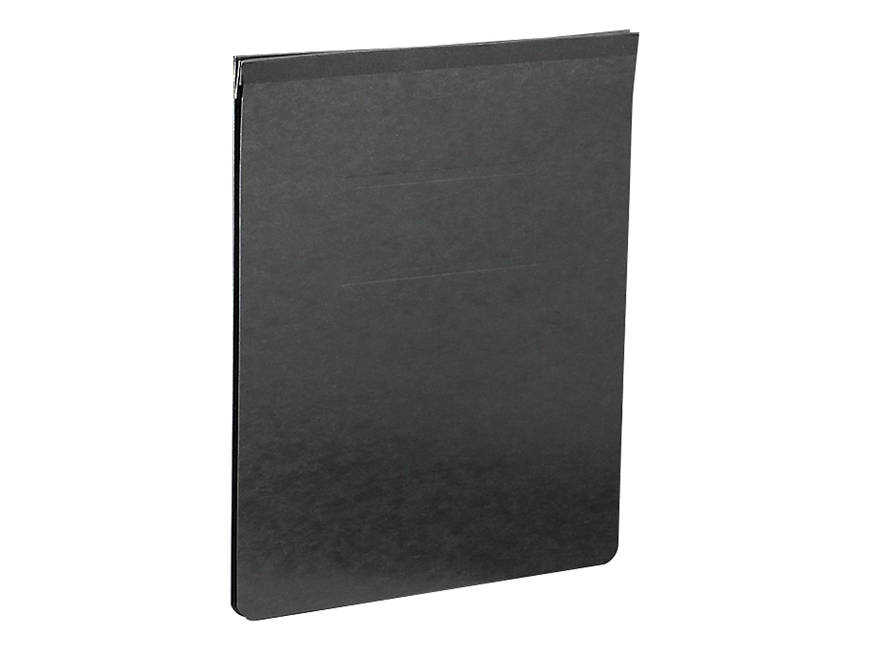 Smead Premium Pressboard 2-Prong Report Cover, Letter Size, Black, Each