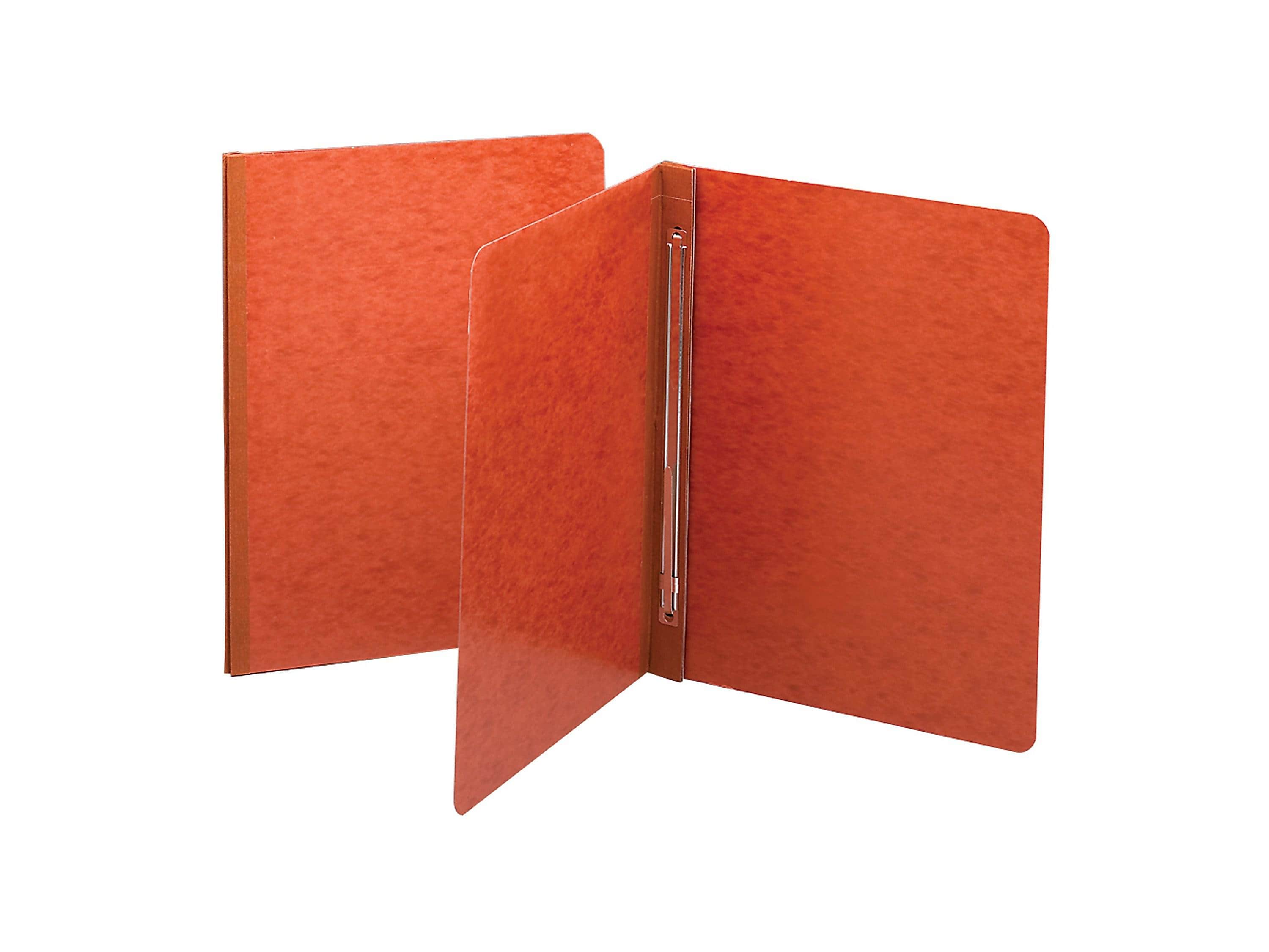 Smead Premium Pressboard 2-Prong Report Cover, Letter Size, Red