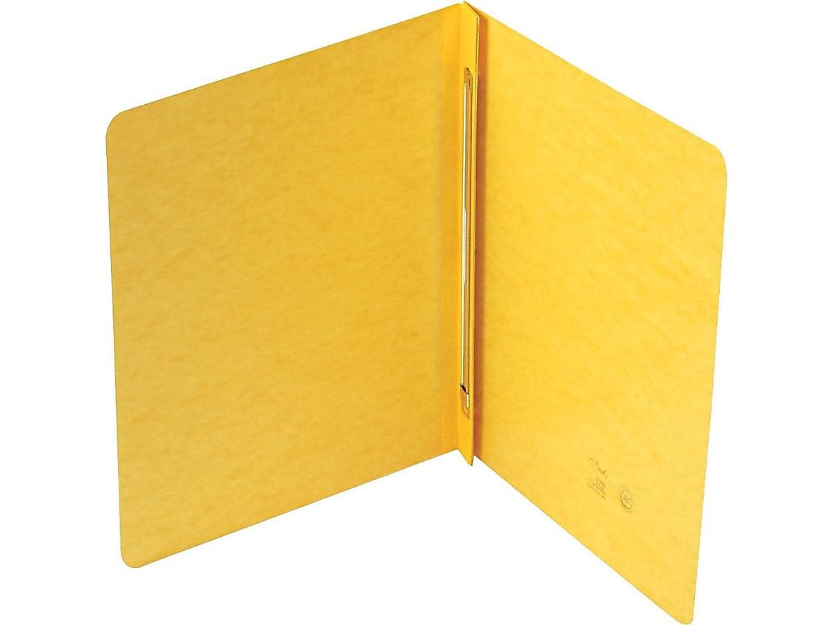 Smead Premium Pressboard Report Cover, Letter Size, Yellow
