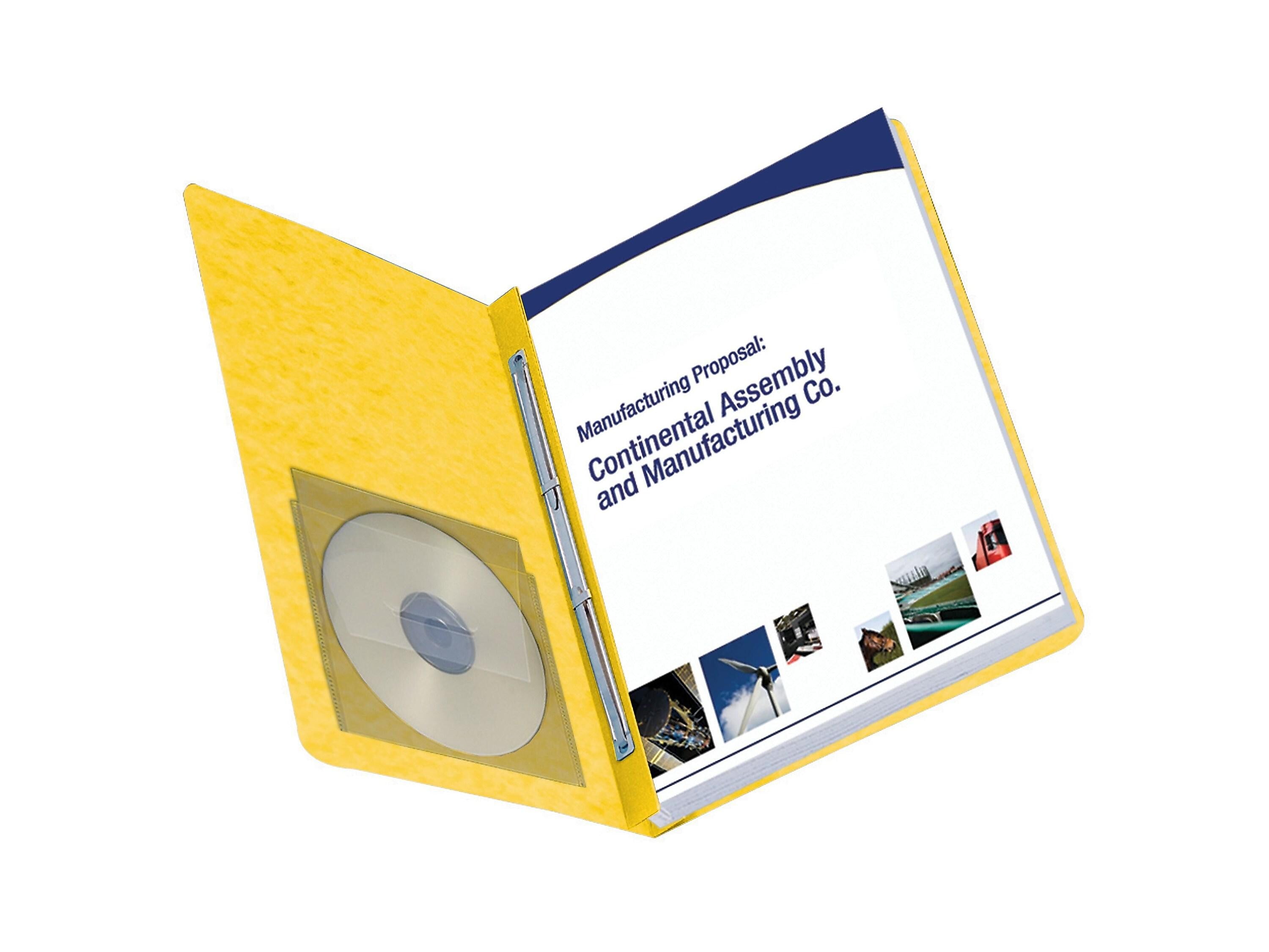 Smead Premium Pressboard Report Cover, Letter Size, Yellow