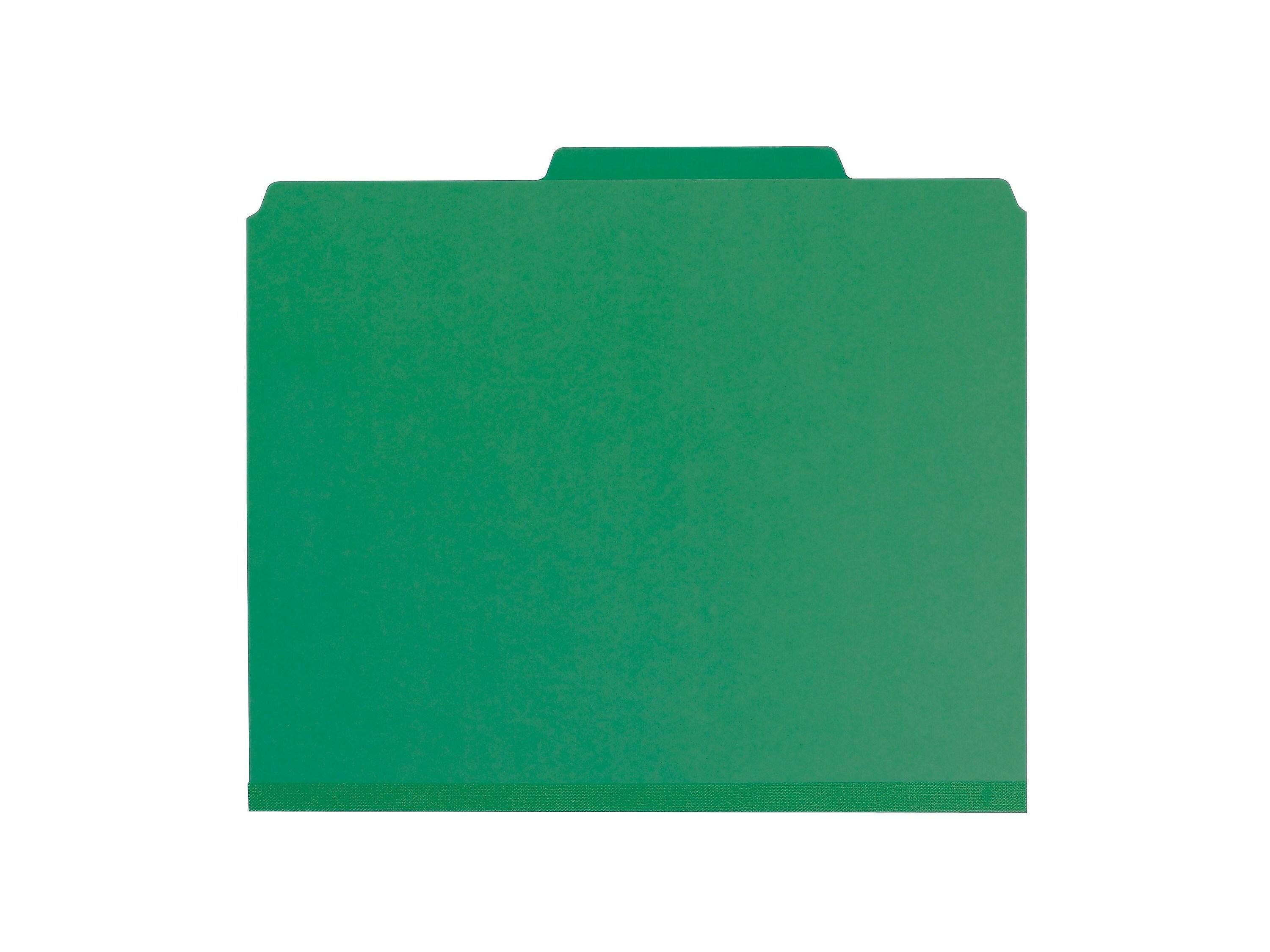 Smead Pressboard Classification Folders with SafeSHIELD Fasteners, 2