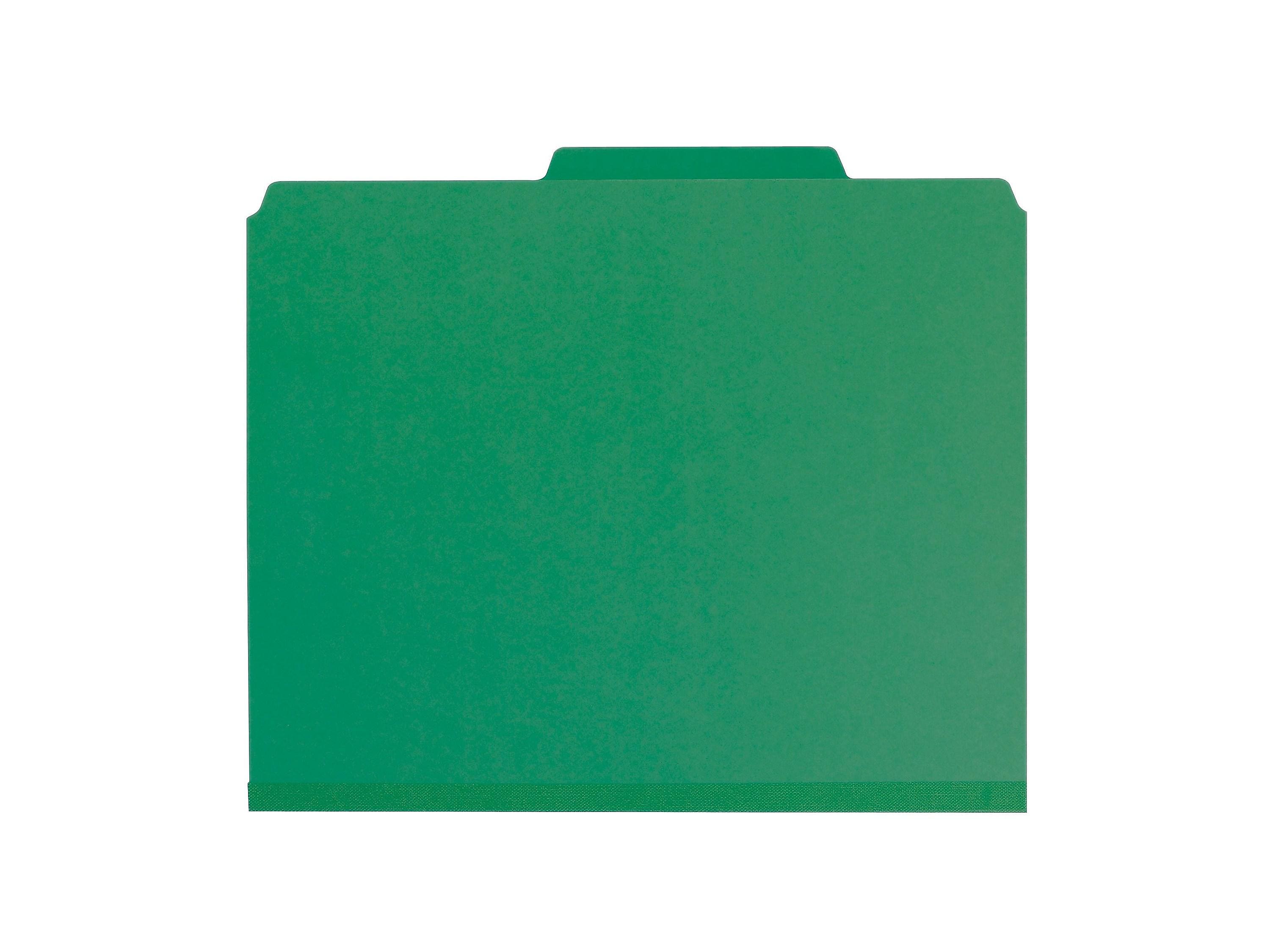 Smead Pressboard Classification Folders with SafeSHIELD Fasteners, 2