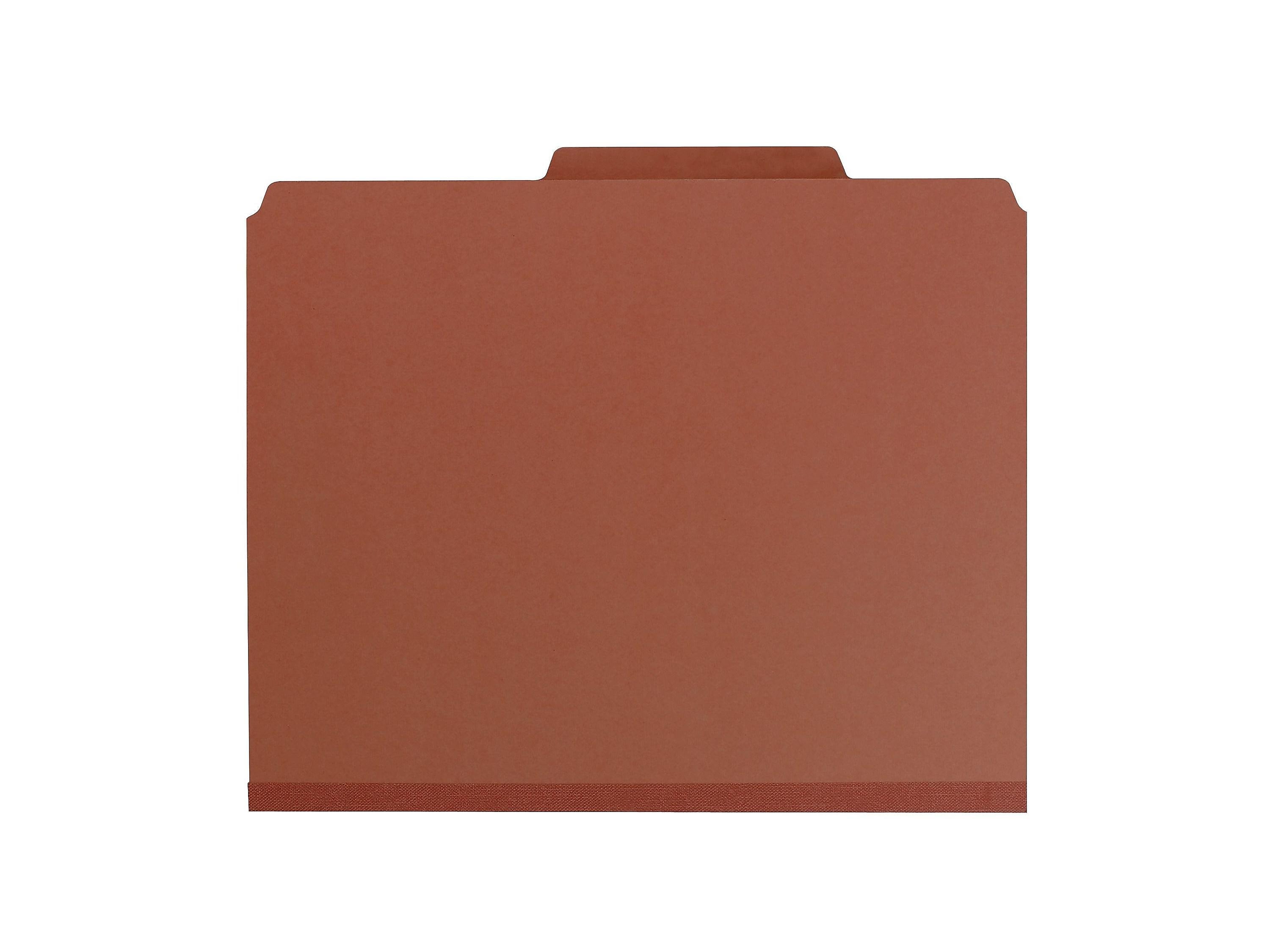 Smead Pressboard Classification Folders with SafeSHIELD Fasteners, 2