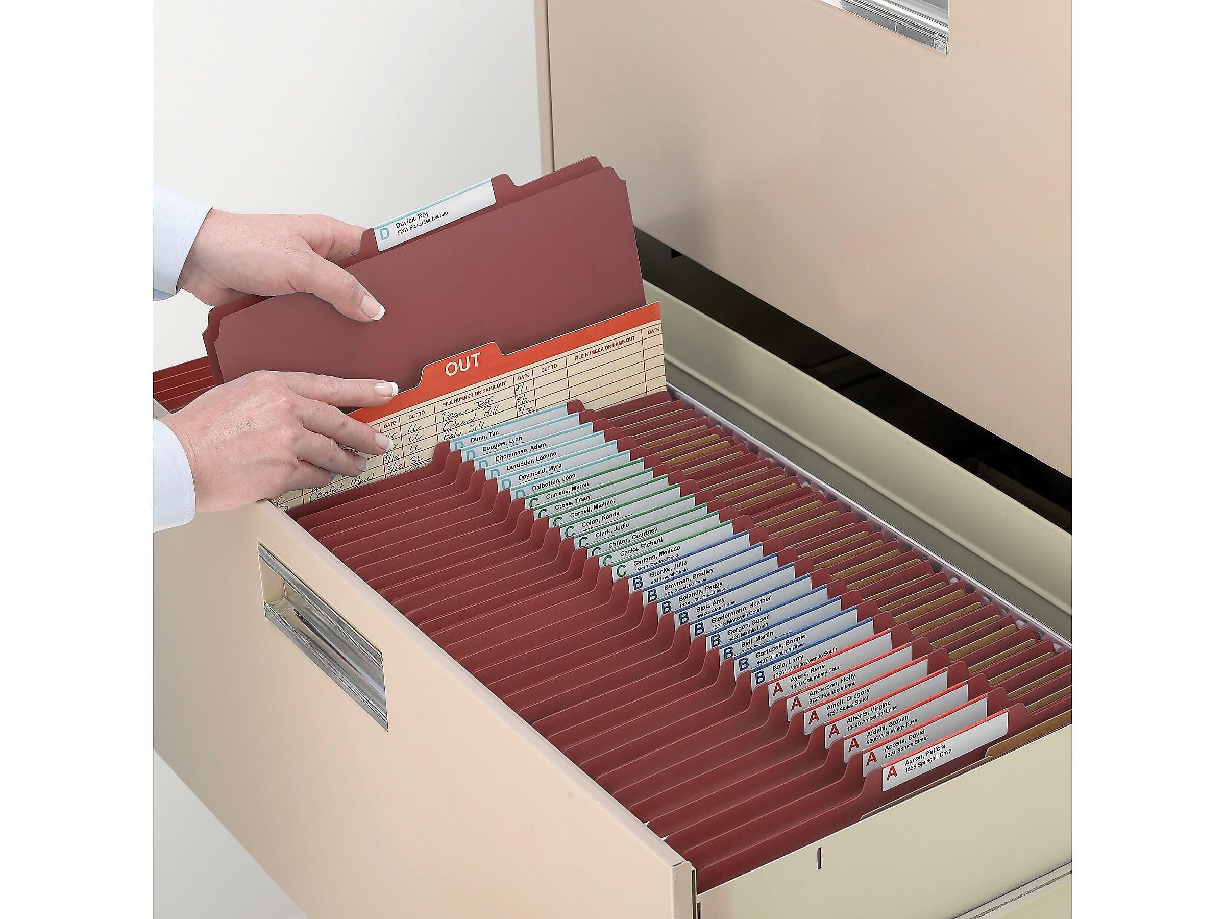 Smead Pressboard Classification Folders with SafeSHIELD Fasteners, 2