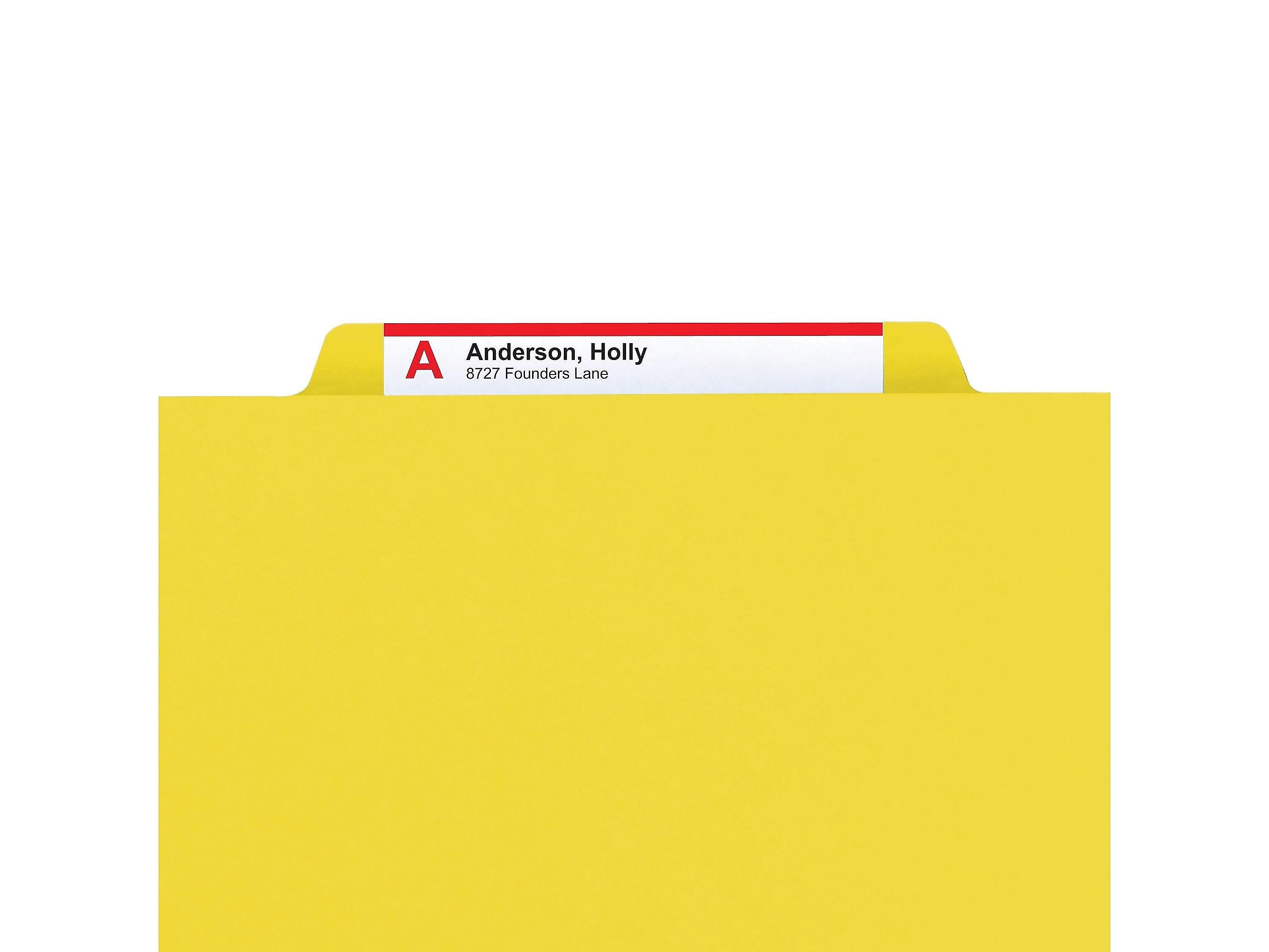 Smead Pressboard Classification Folders with SafeSHIELD Fasteners, 2