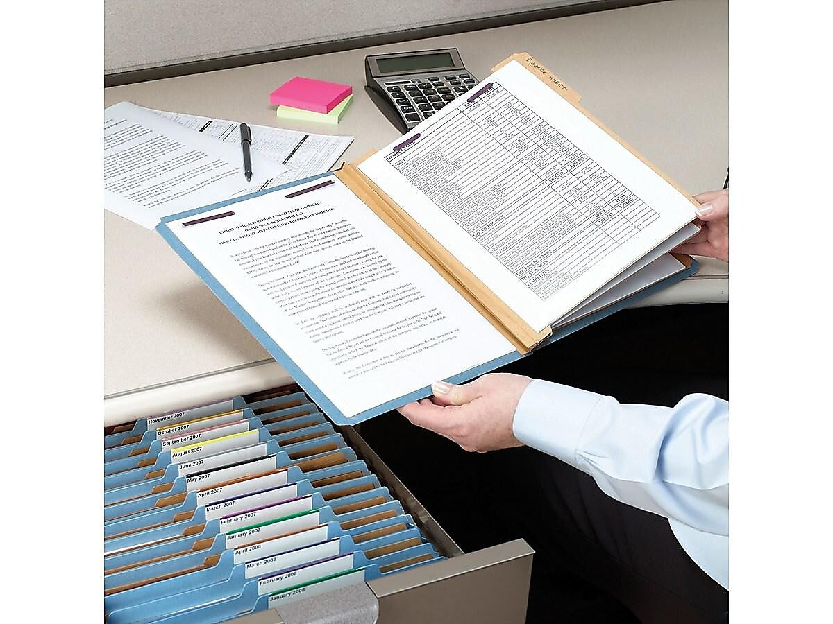 Smead Pressboard Classification Folders with SafeSHIELD Fasteners, 3