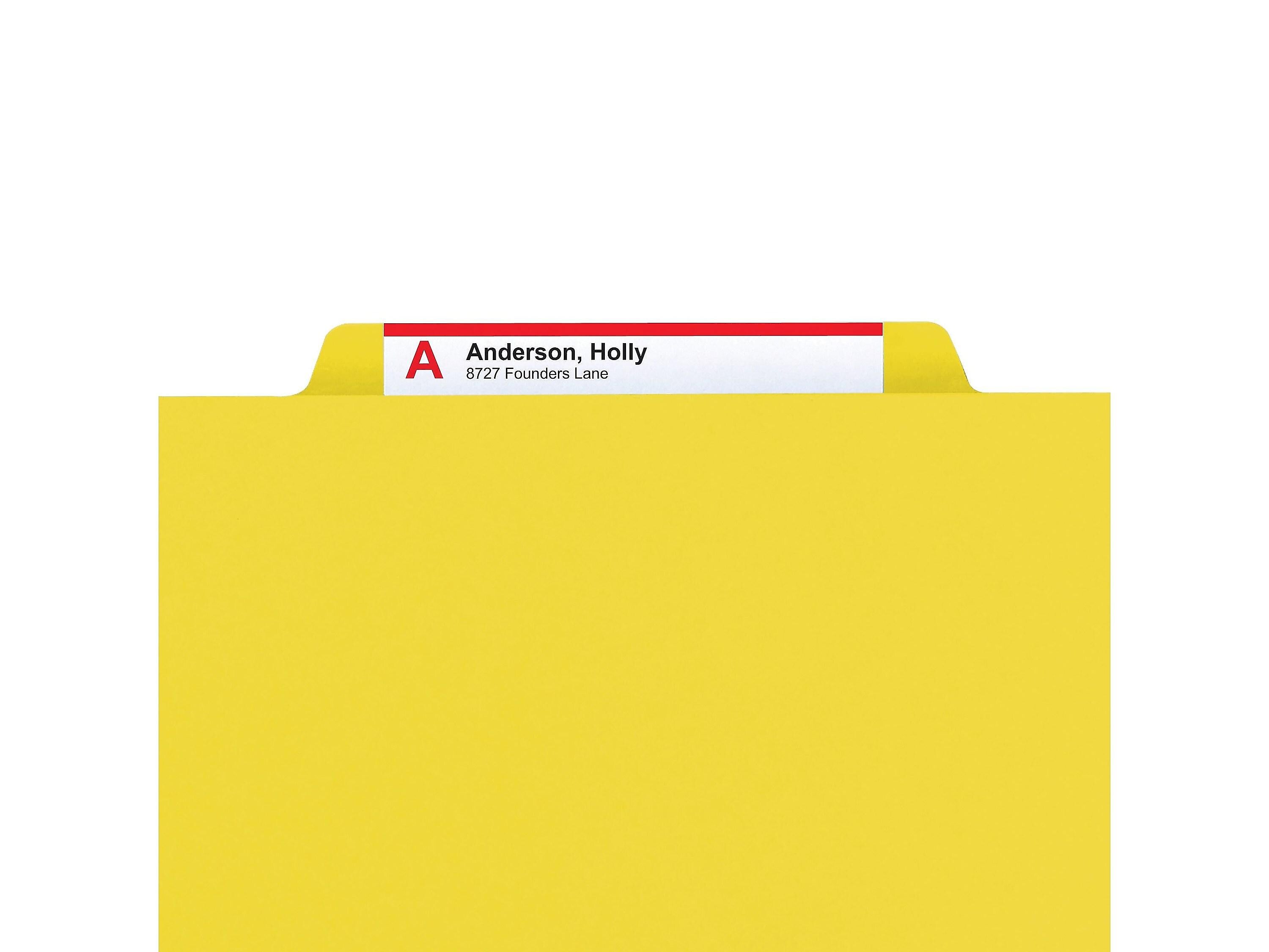 Smead Pressboard Classification Folders with SafeSHIELD Fasteners, 3