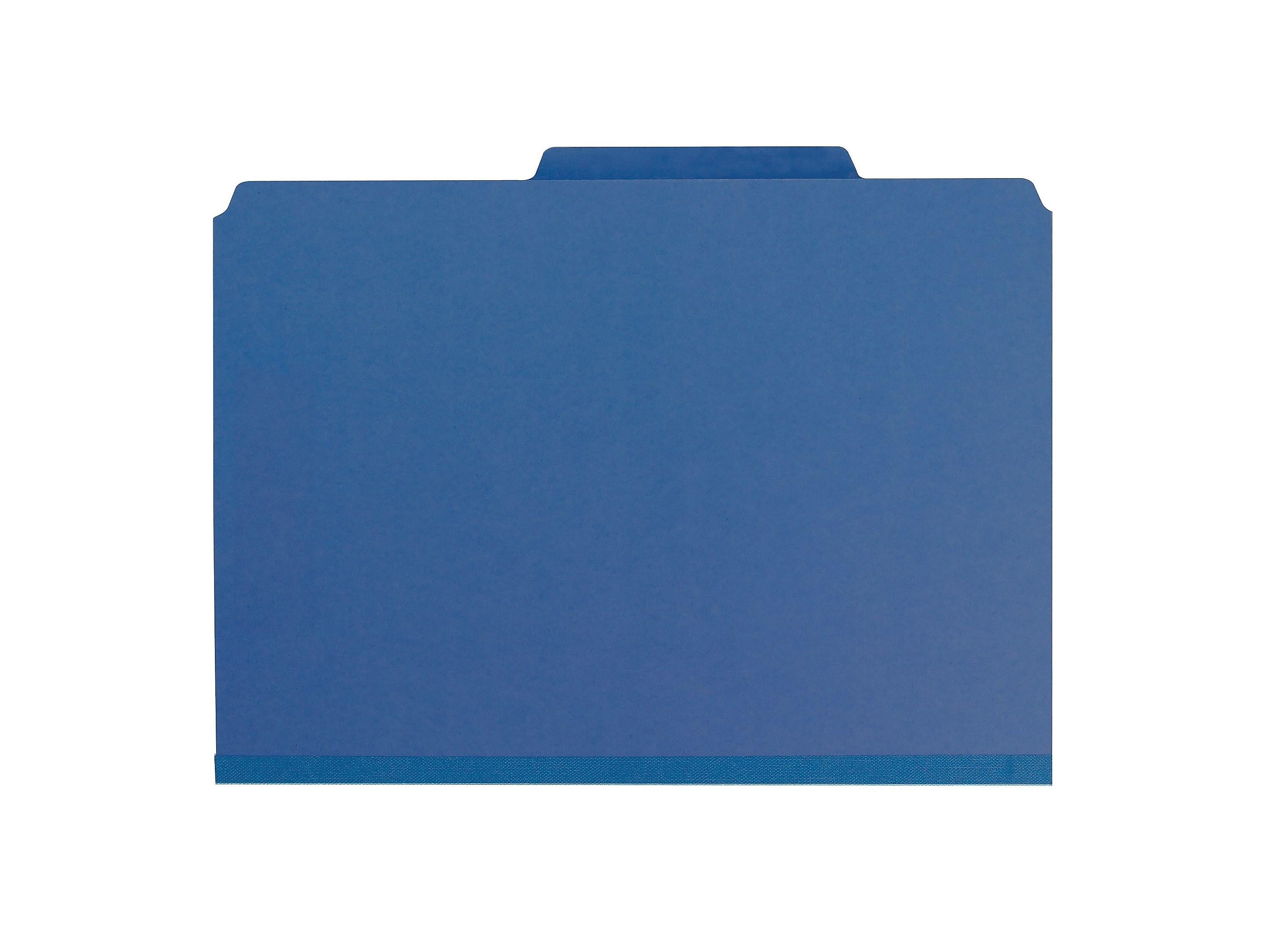 Smead Pressboard File Folder, 1/3-Cut Tab, 1