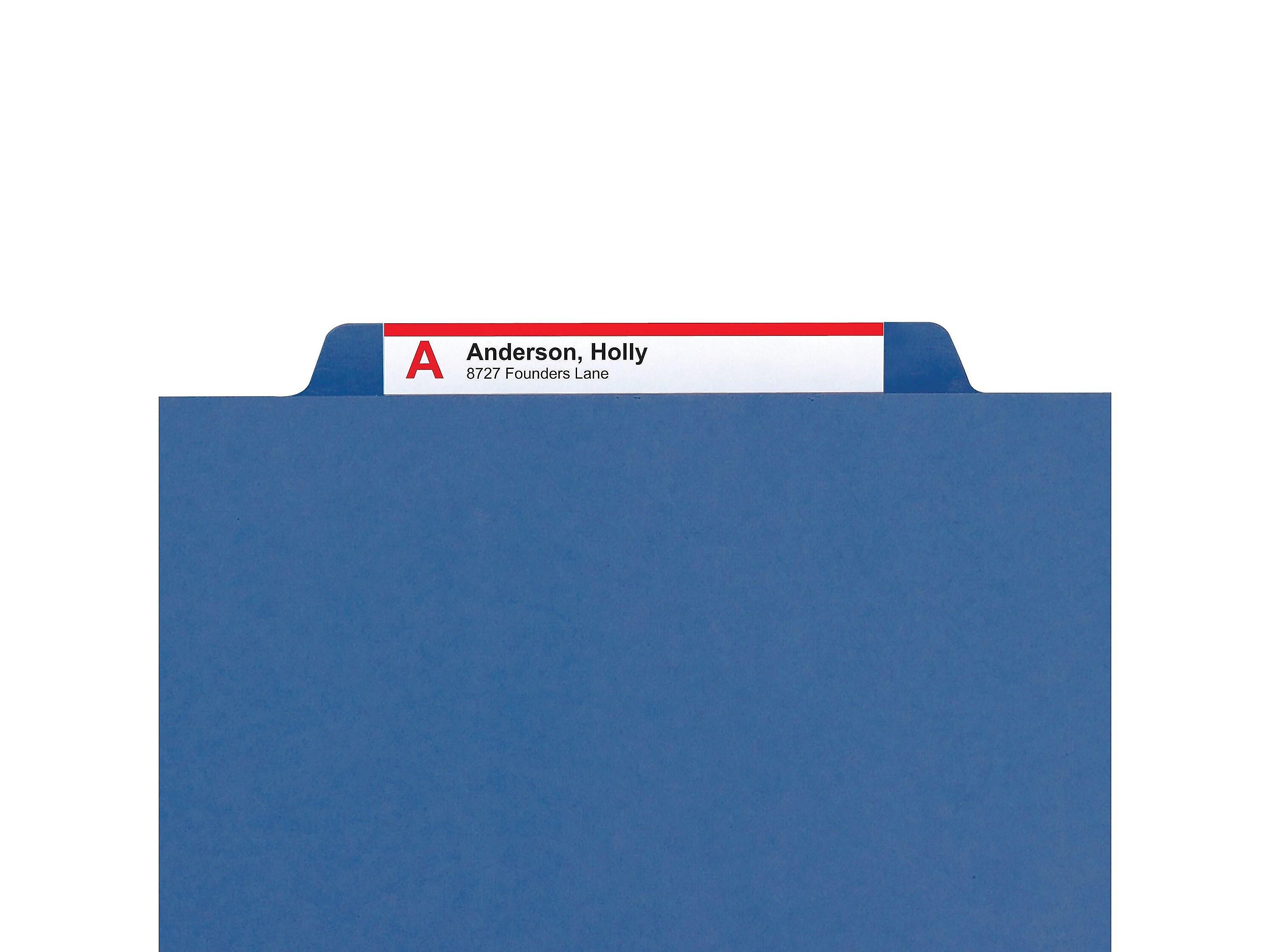 Smead Pressboard File Folder, 1/3-Cut Tab, 1