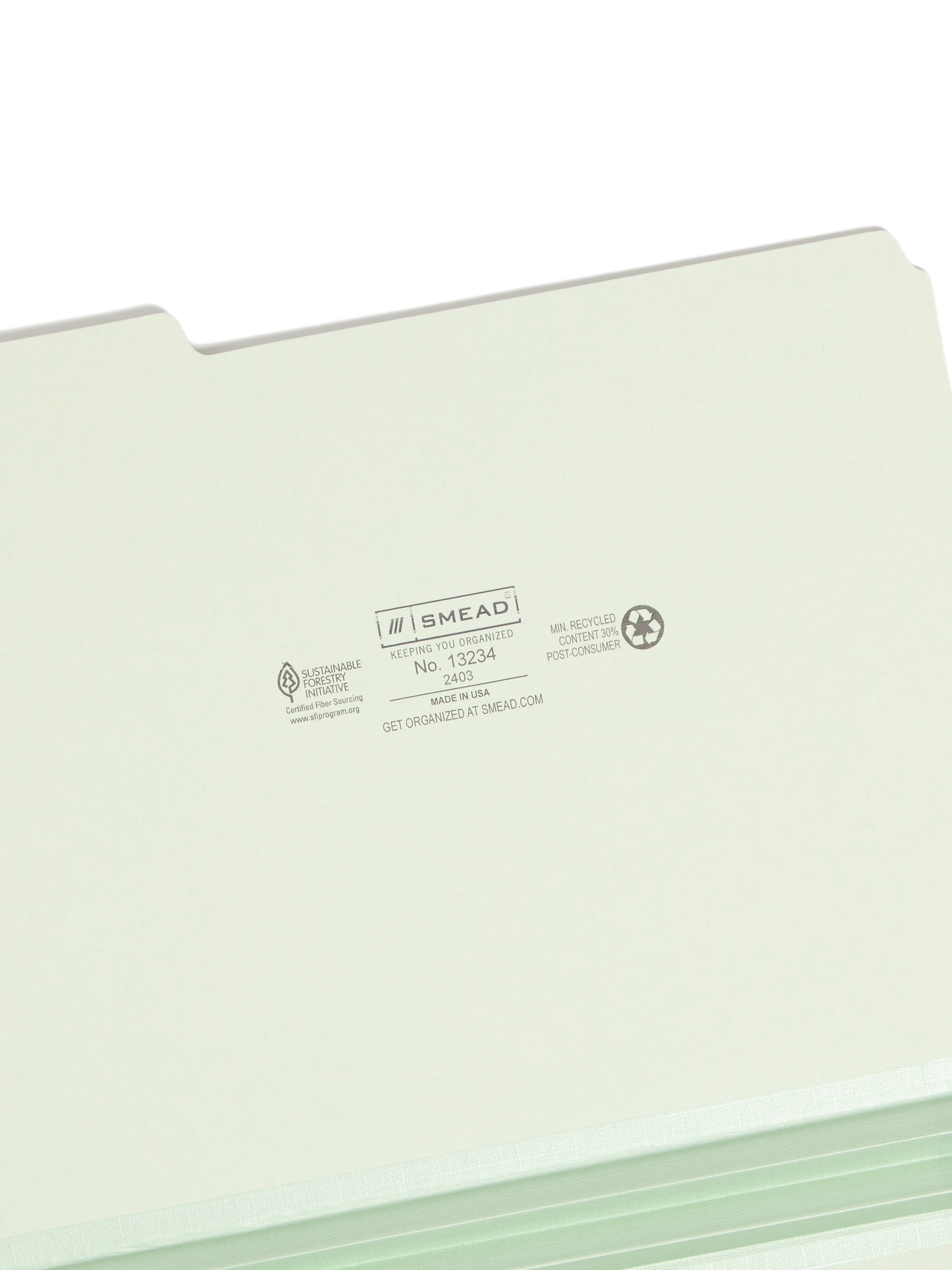 Smead Pressboard File Folder, 1/3-Cut Tab, 2