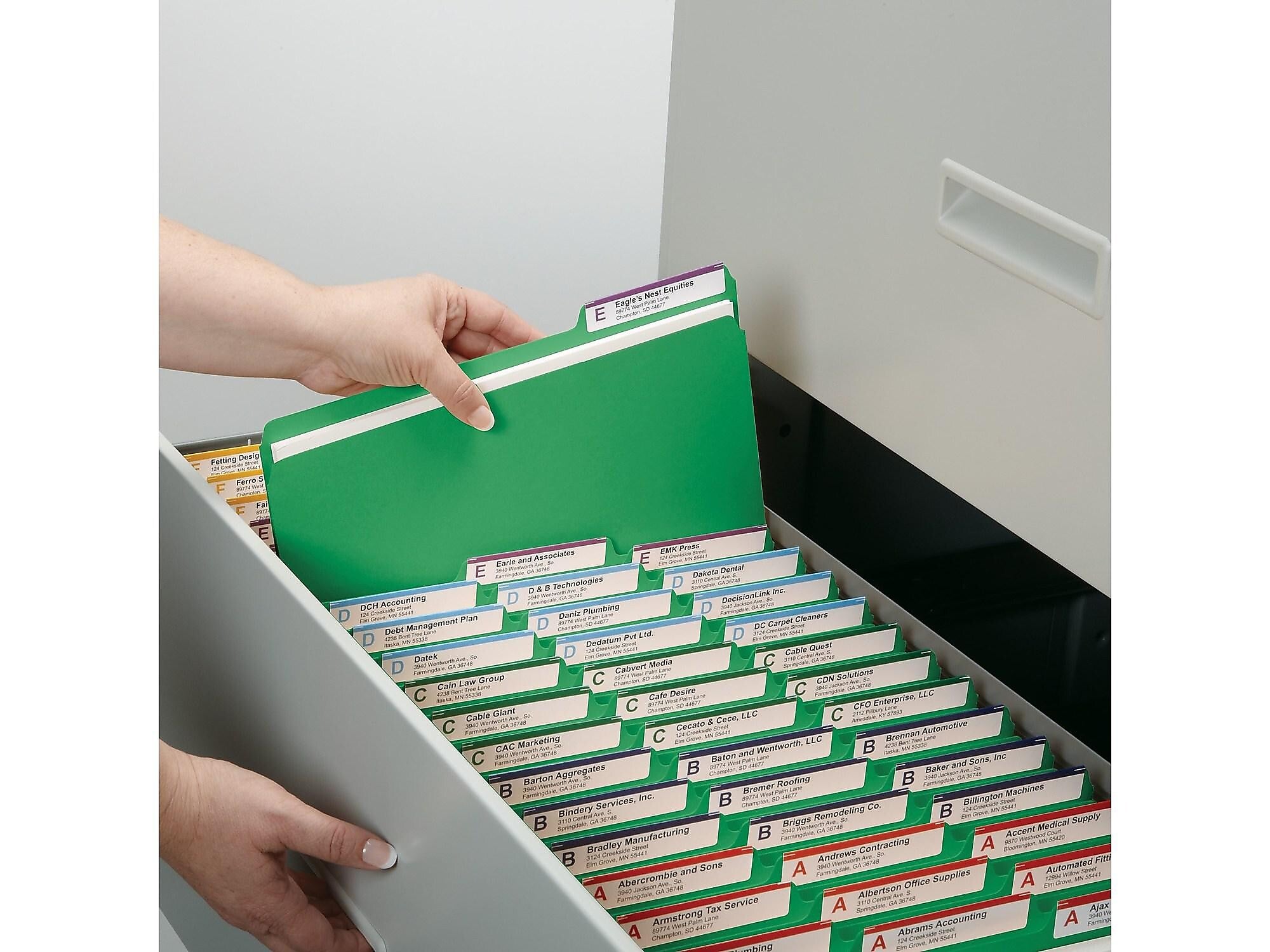 Smead Pressboard File Folders, 1/3-Cut Tab, 1