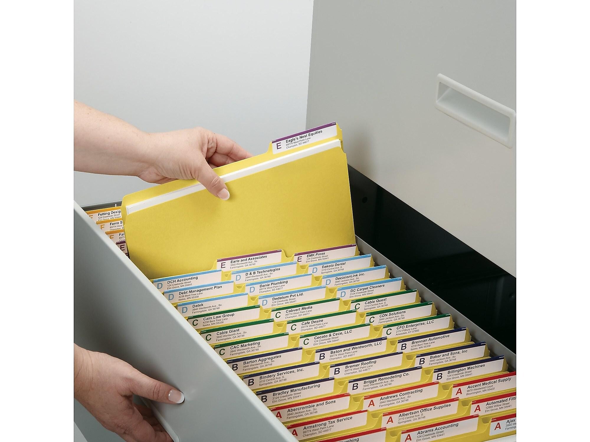 Smead Pressboard File Folders, 1/3-Cut Tab, 1