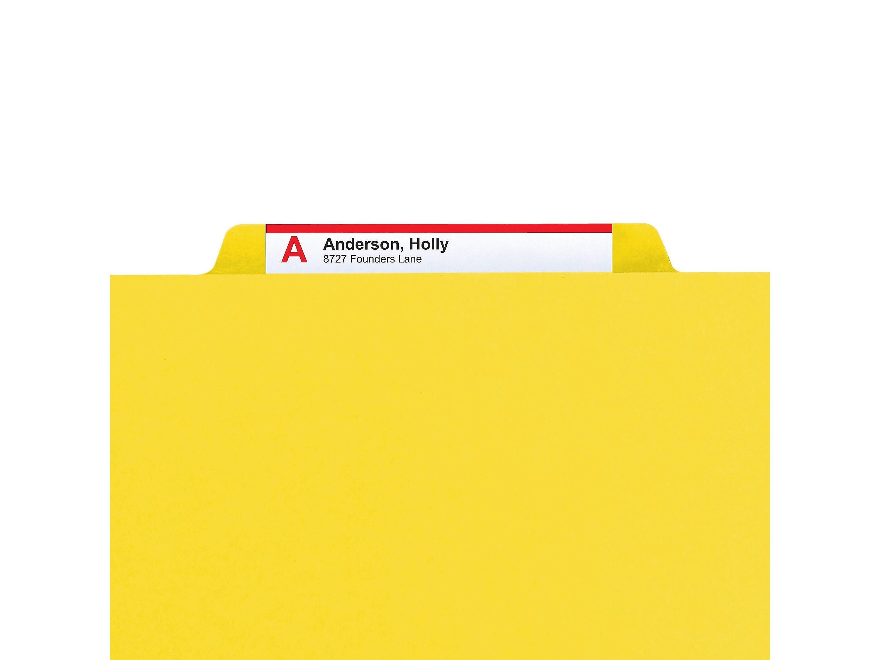 Smead Pressboard File Folders, 1/3-Cut Tab, 1