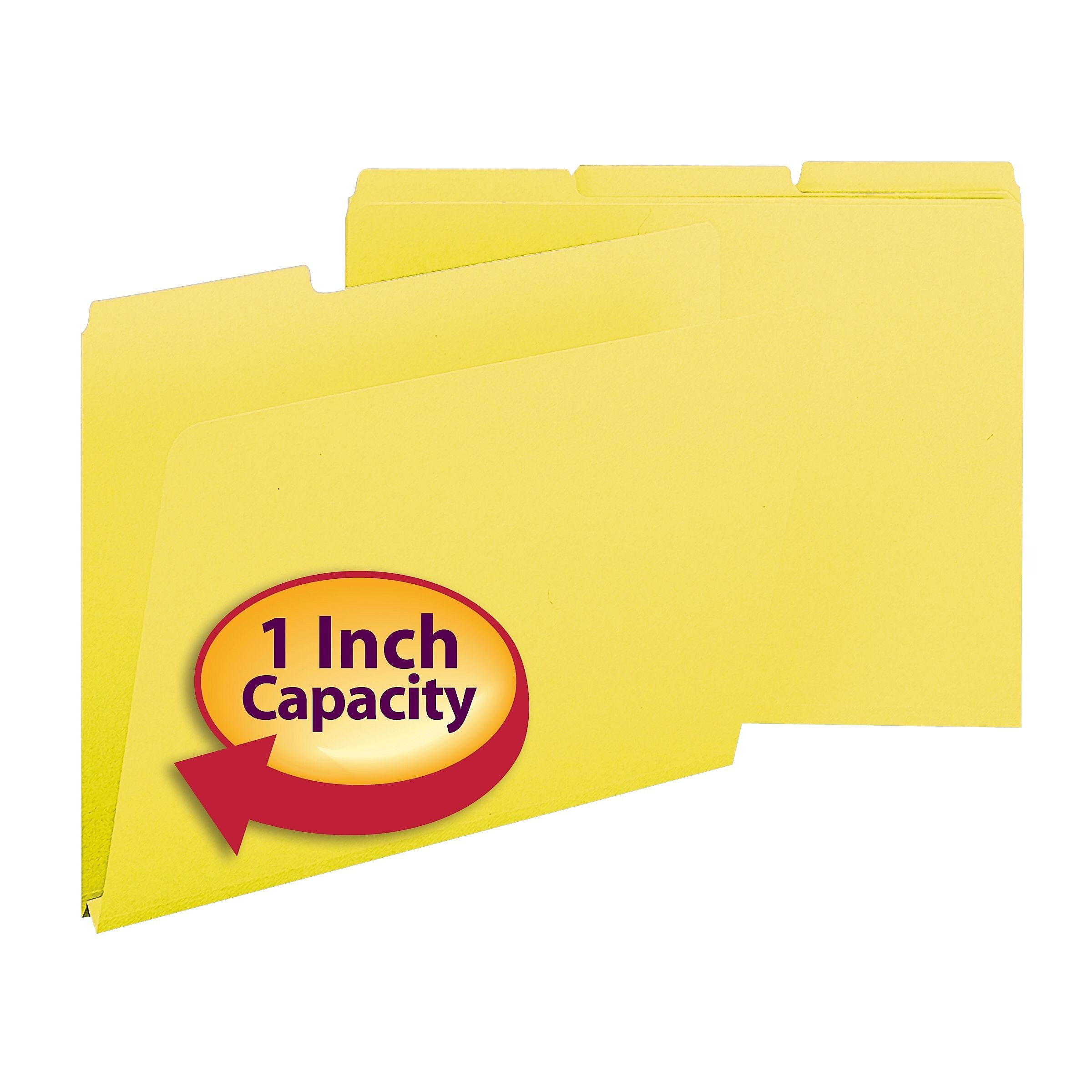 Smead Pressboard File Folders, 1/3-Cut Tab, 1