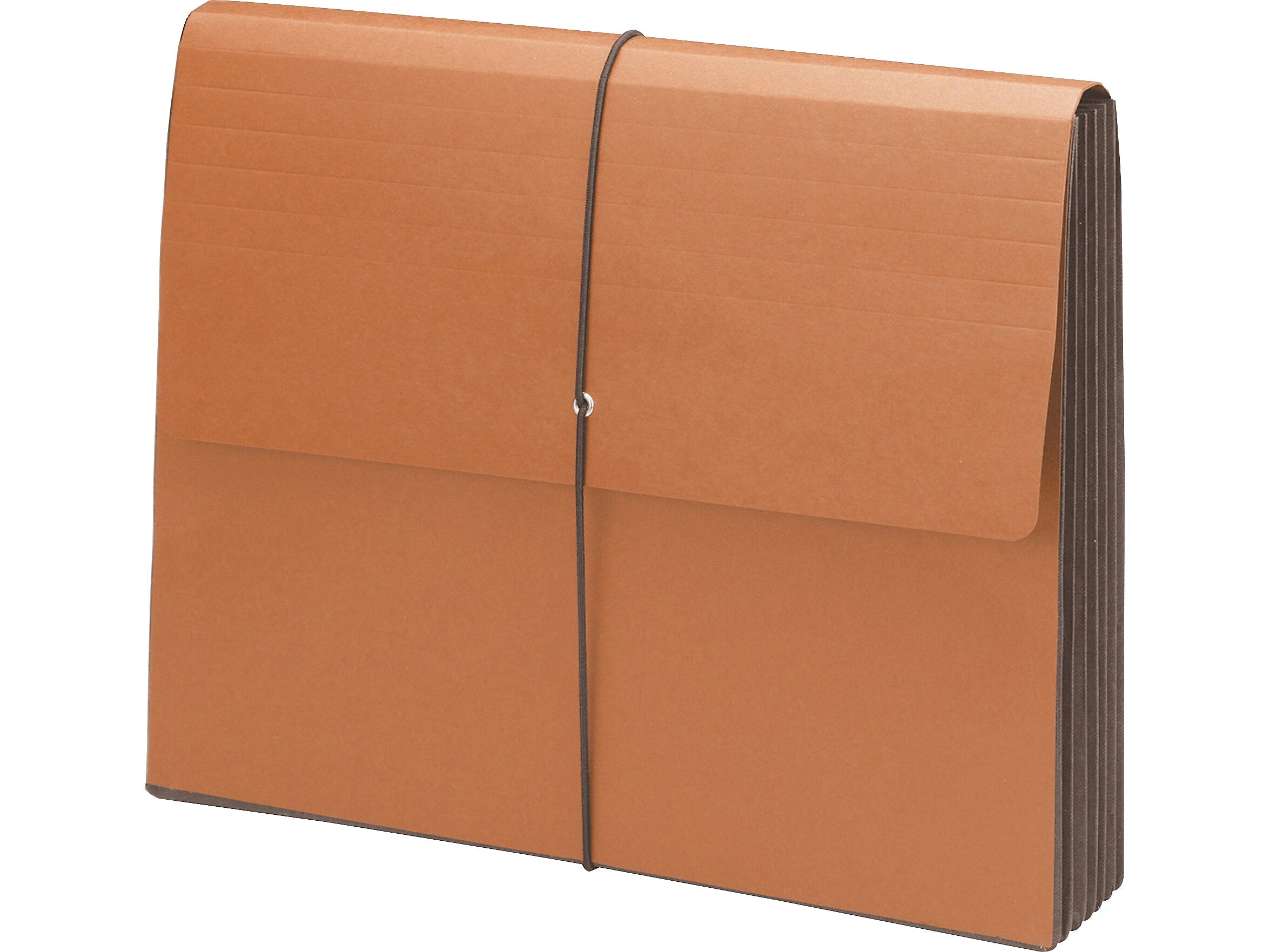 Smead Recycled Expanding Wallet, Flap & Cord Closure, Letter Size, Redrope, 10/Box