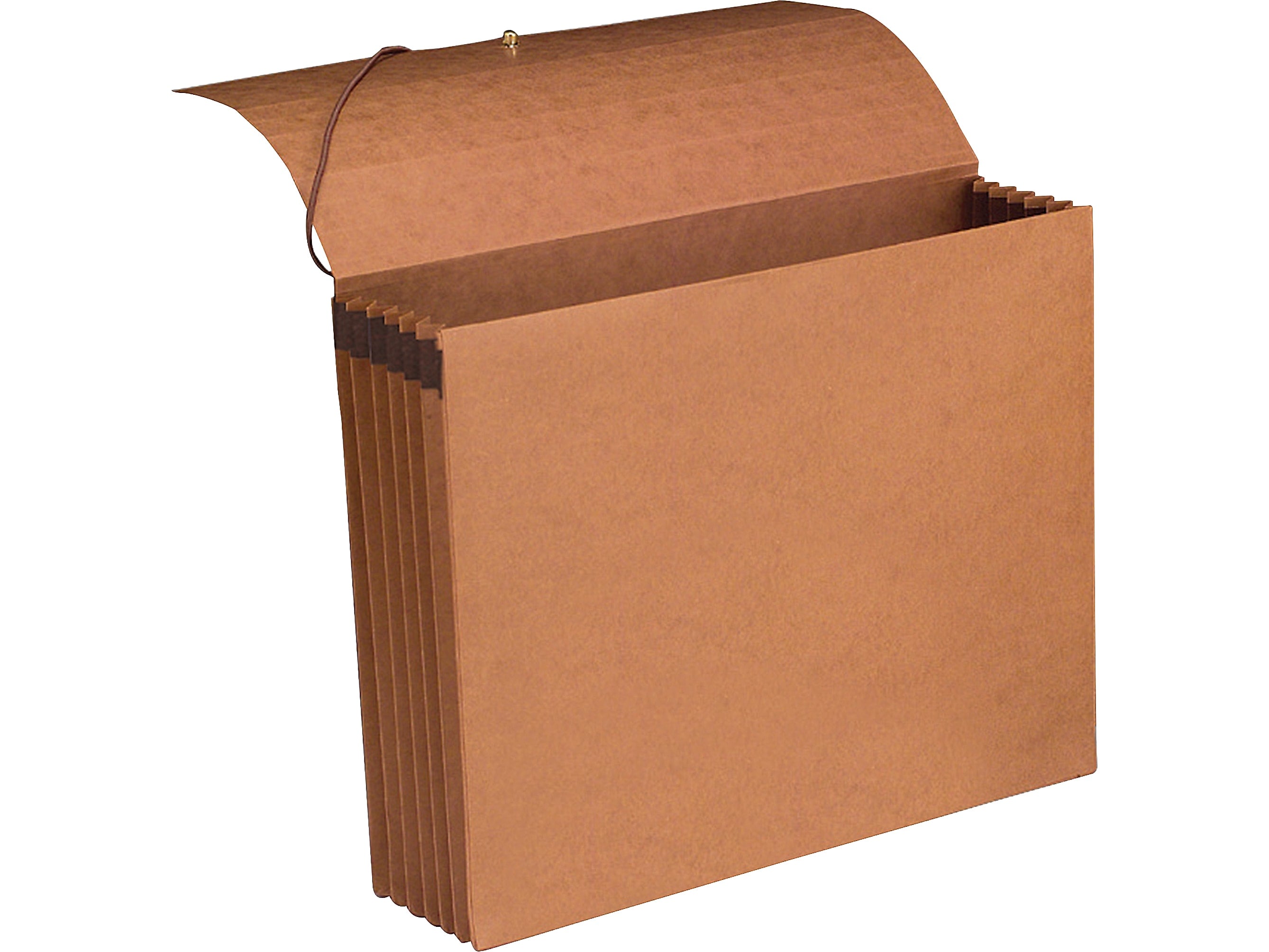 Smead Recycled Expanding Wallet, Flap & Cord Closure, Letter Size, Redrope, 10/Box