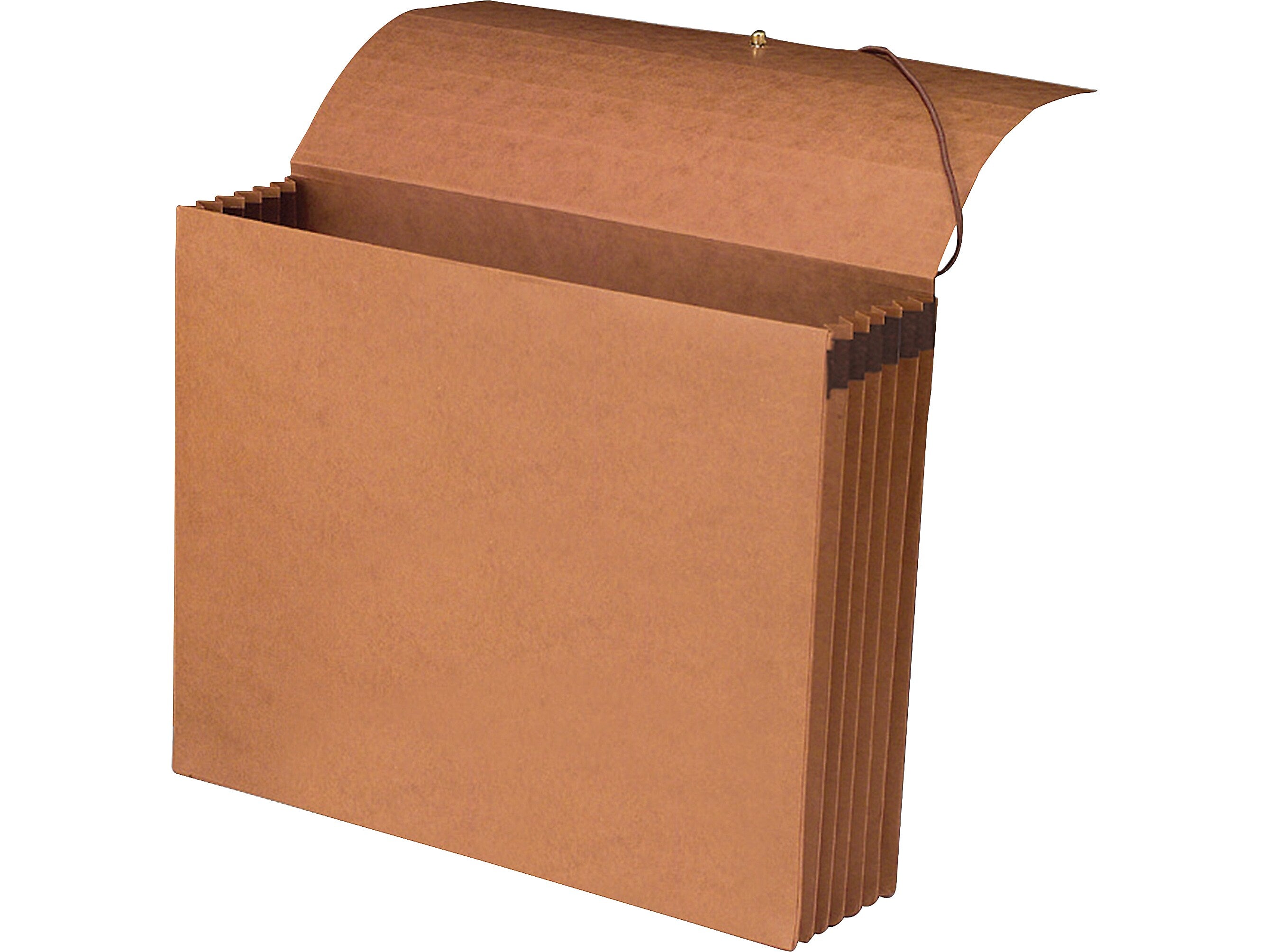 Smead Recycled Expanding Wallet, Flap & Cord Closure, Letter Size, Redrope, 10/Box