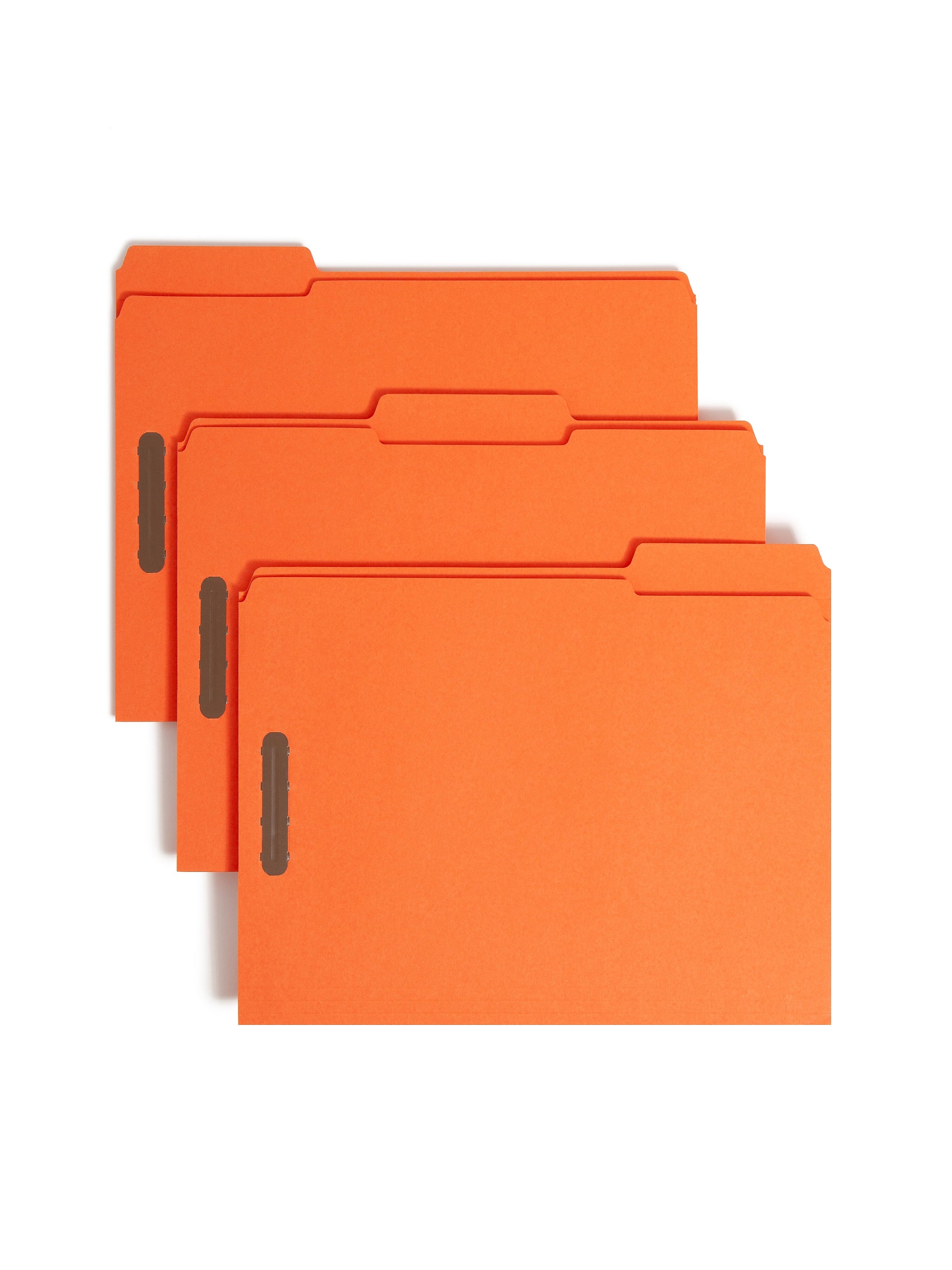 Smead Reinforced Classification Folders, 1/3-Cut Tab, Letter Size, Orange, 50/Box