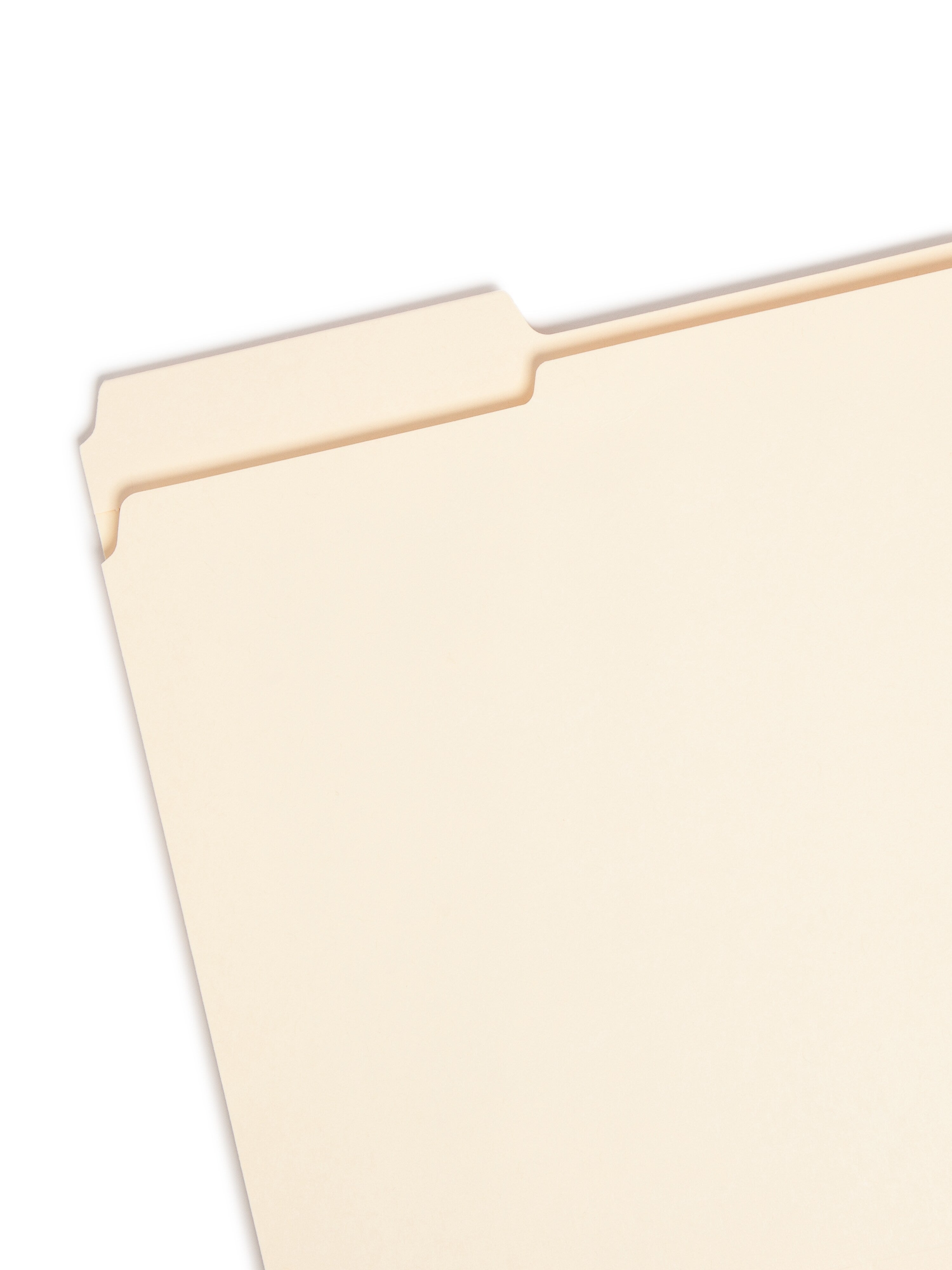 Smead Reinforced File Folder, 3 Tab, Letter Size, Manila, 100/Box
