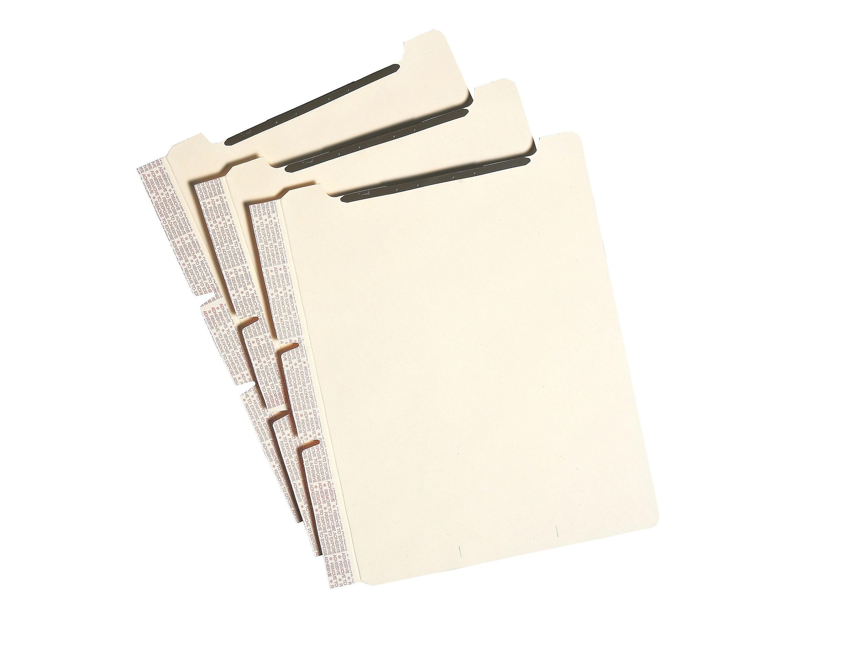 Smead Self Adhesive Filing Dividers, Letter Size, Manila, 25/Pack