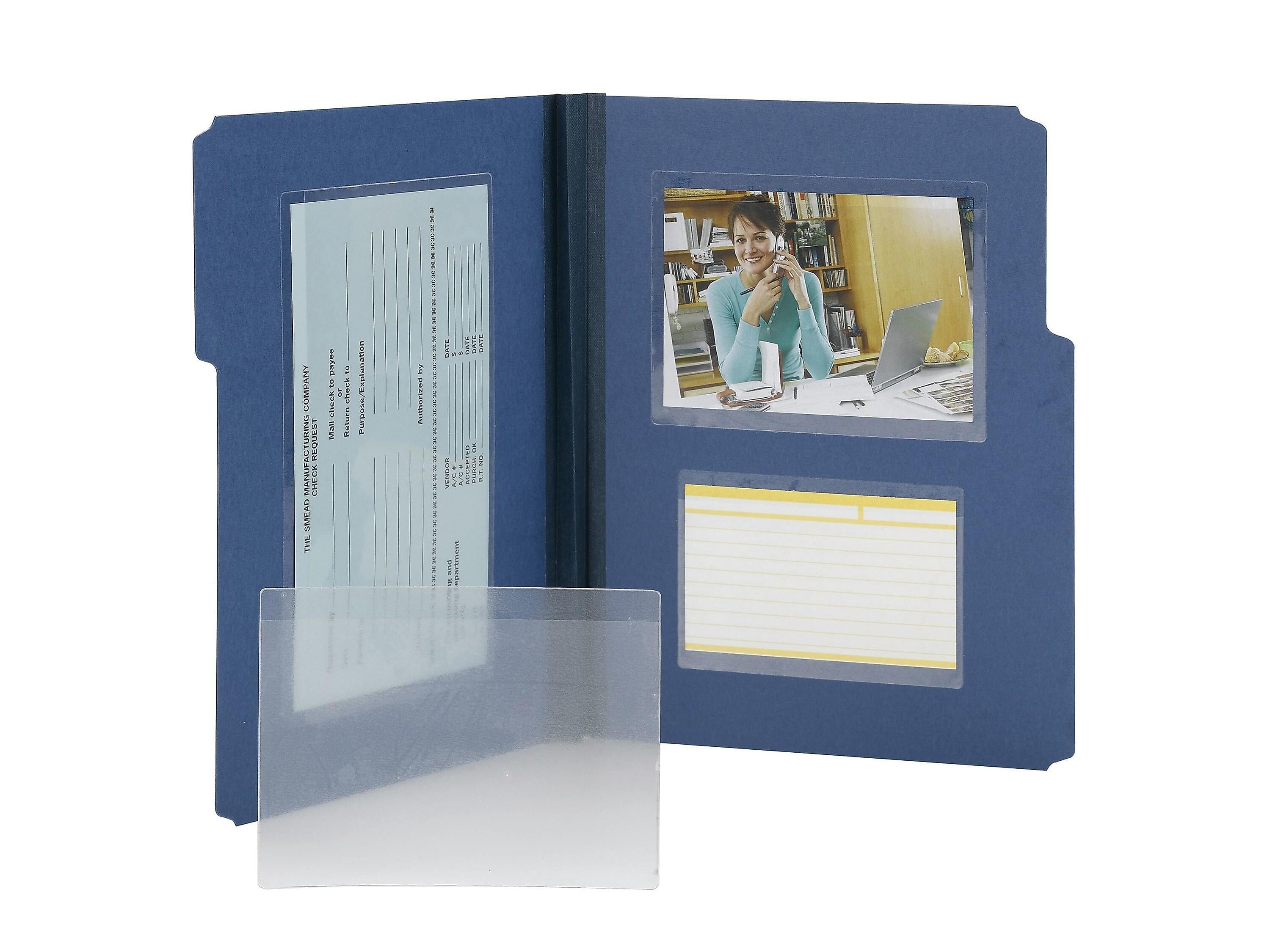 Smead Self Adhesive Poly Pockets, 6