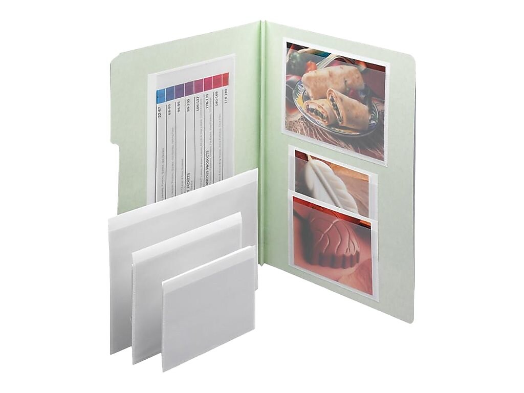 Smead Self Adhesive Poly Pockets, 6