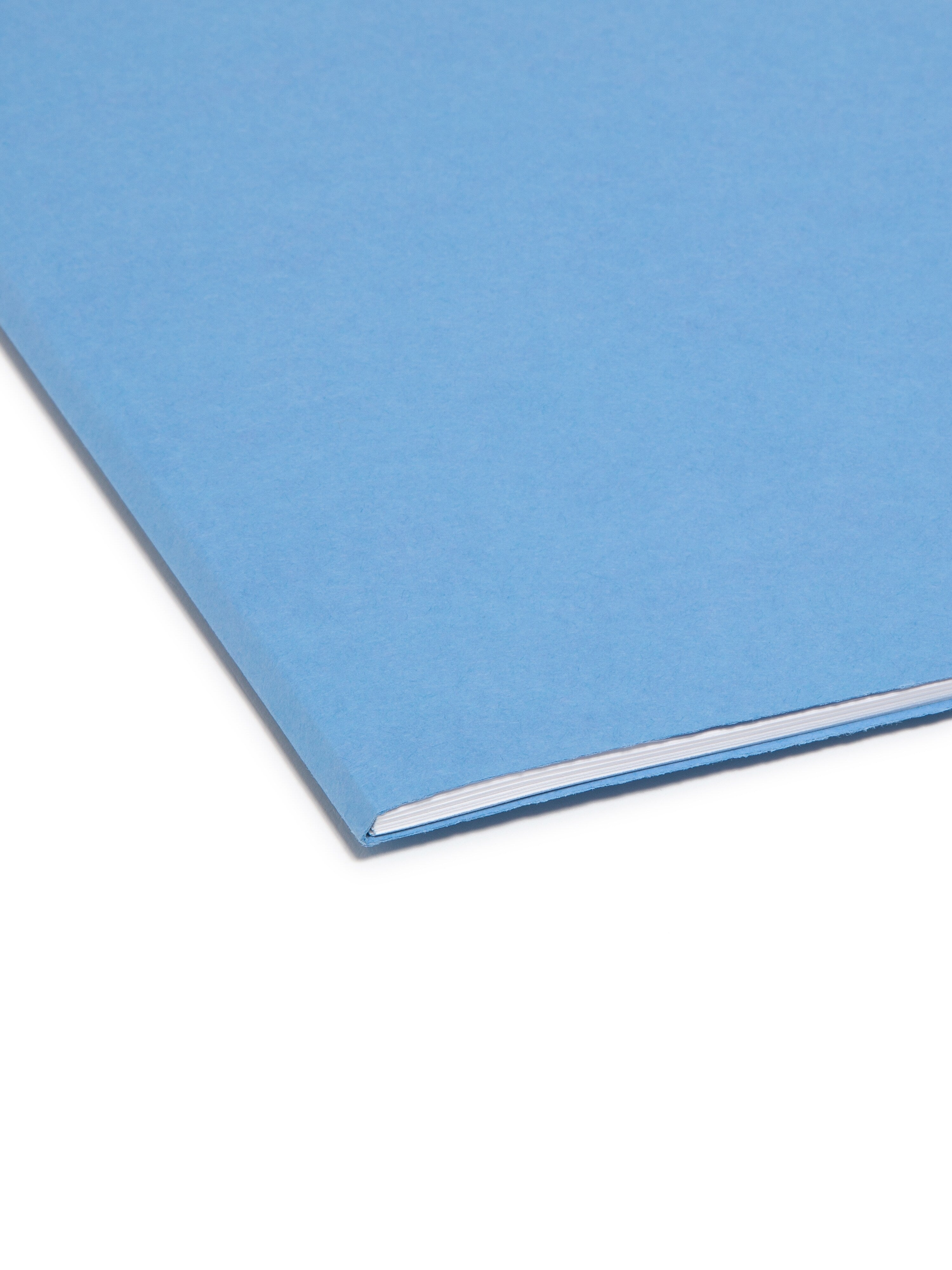 Smead SuperTab File Folder, 3 Tab, Letter Size, Blue, 100/Box