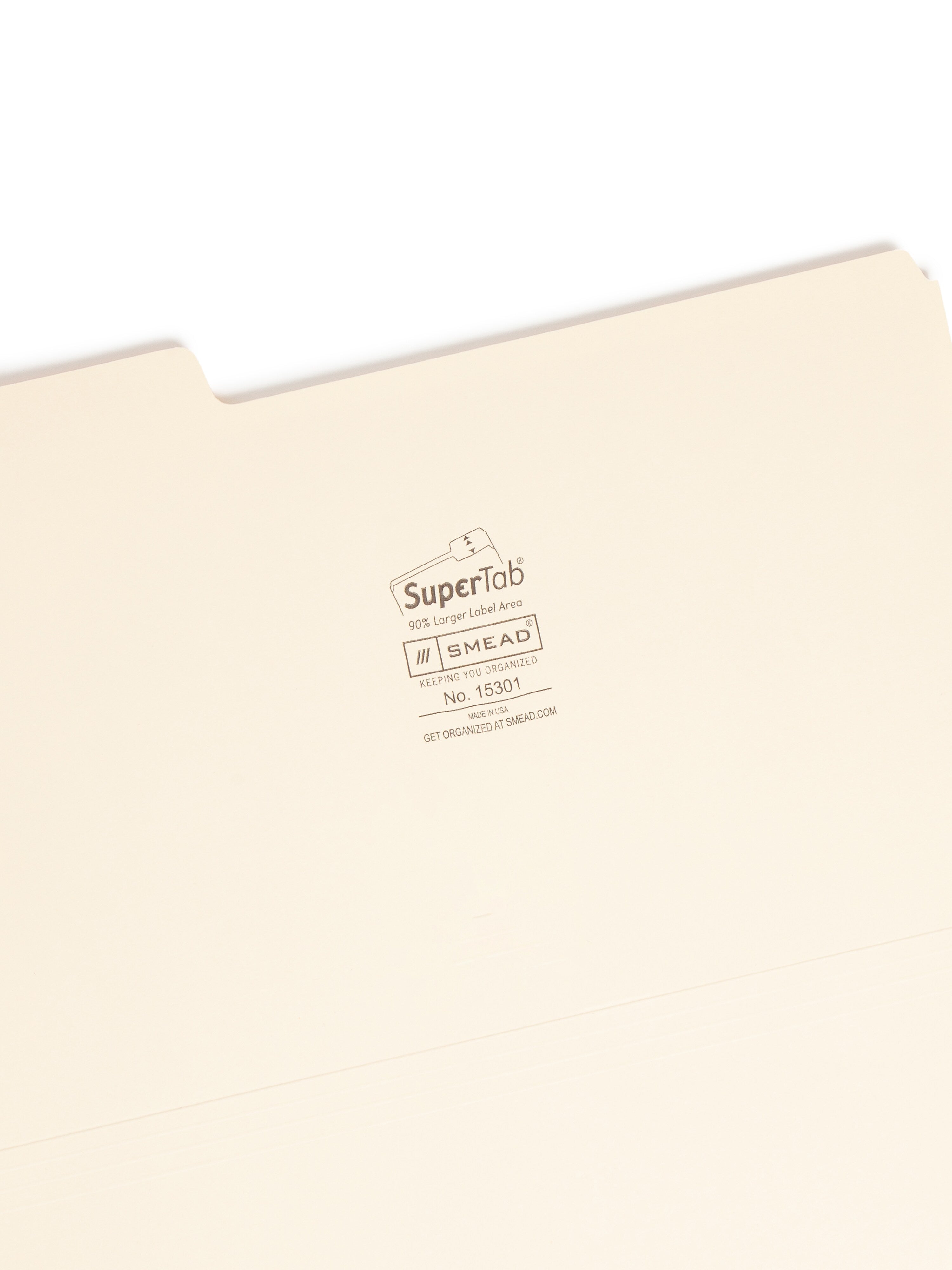 Smead SuperTab File Folder, Oversized 1/3-Cut Tab, Legal Size, Manila, 100/Box