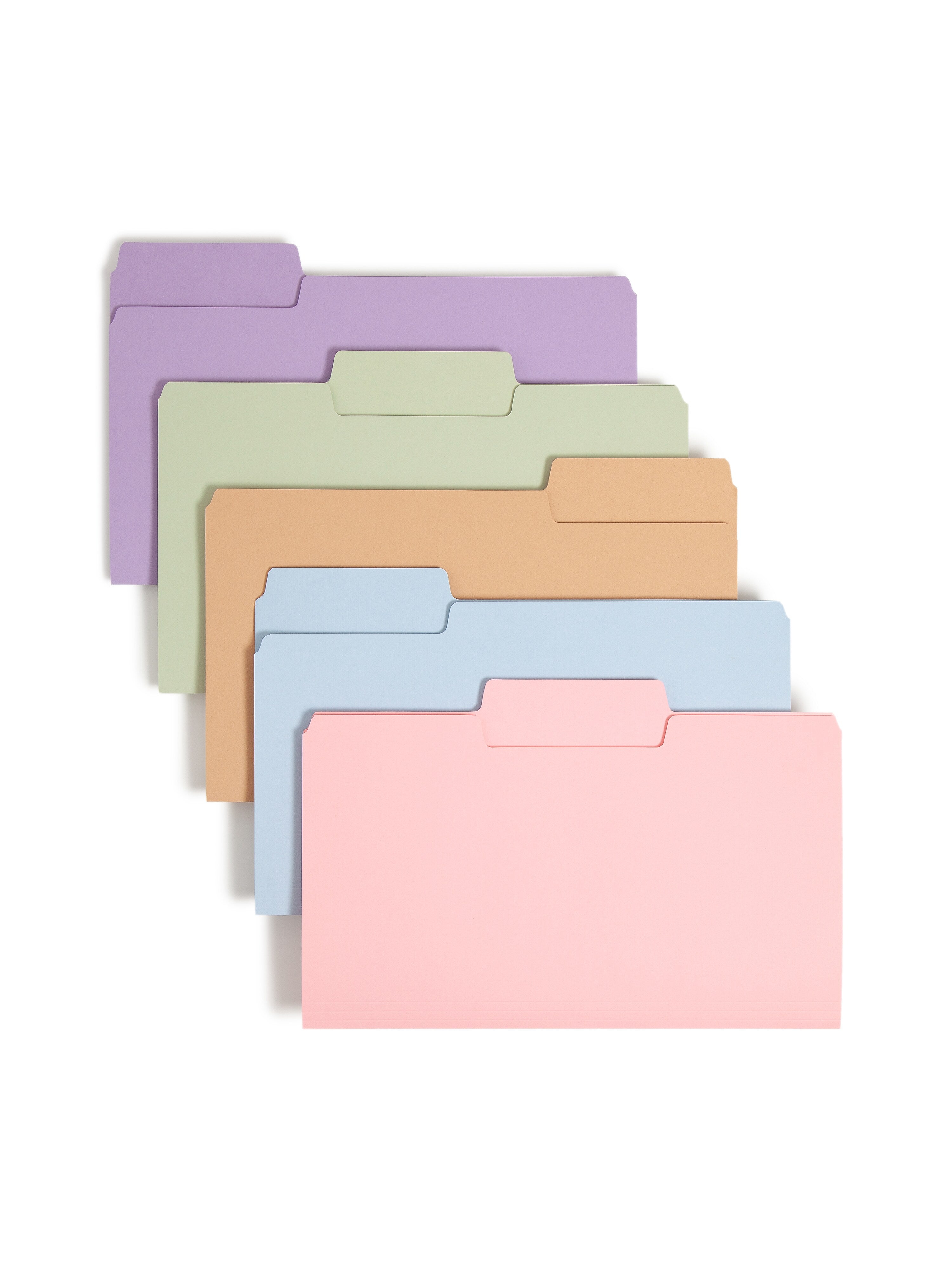 Smead SuperTab File Folders, 1/3 Cut, Legal Size, Multicolor, 100/Box