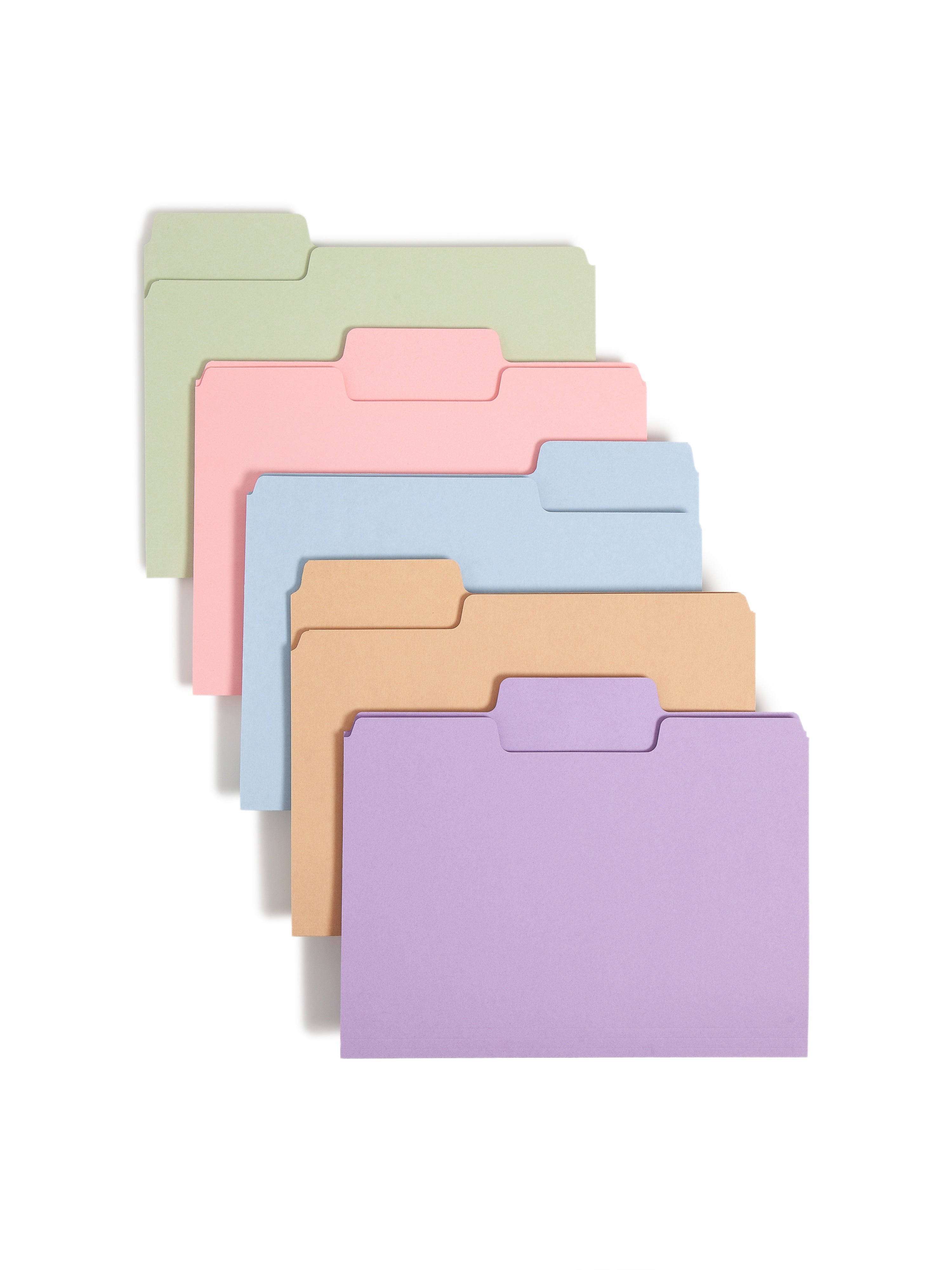 Smead SuperTab File Folders, 1/3 Cut, Letter Size, Multicolor, 100/Box