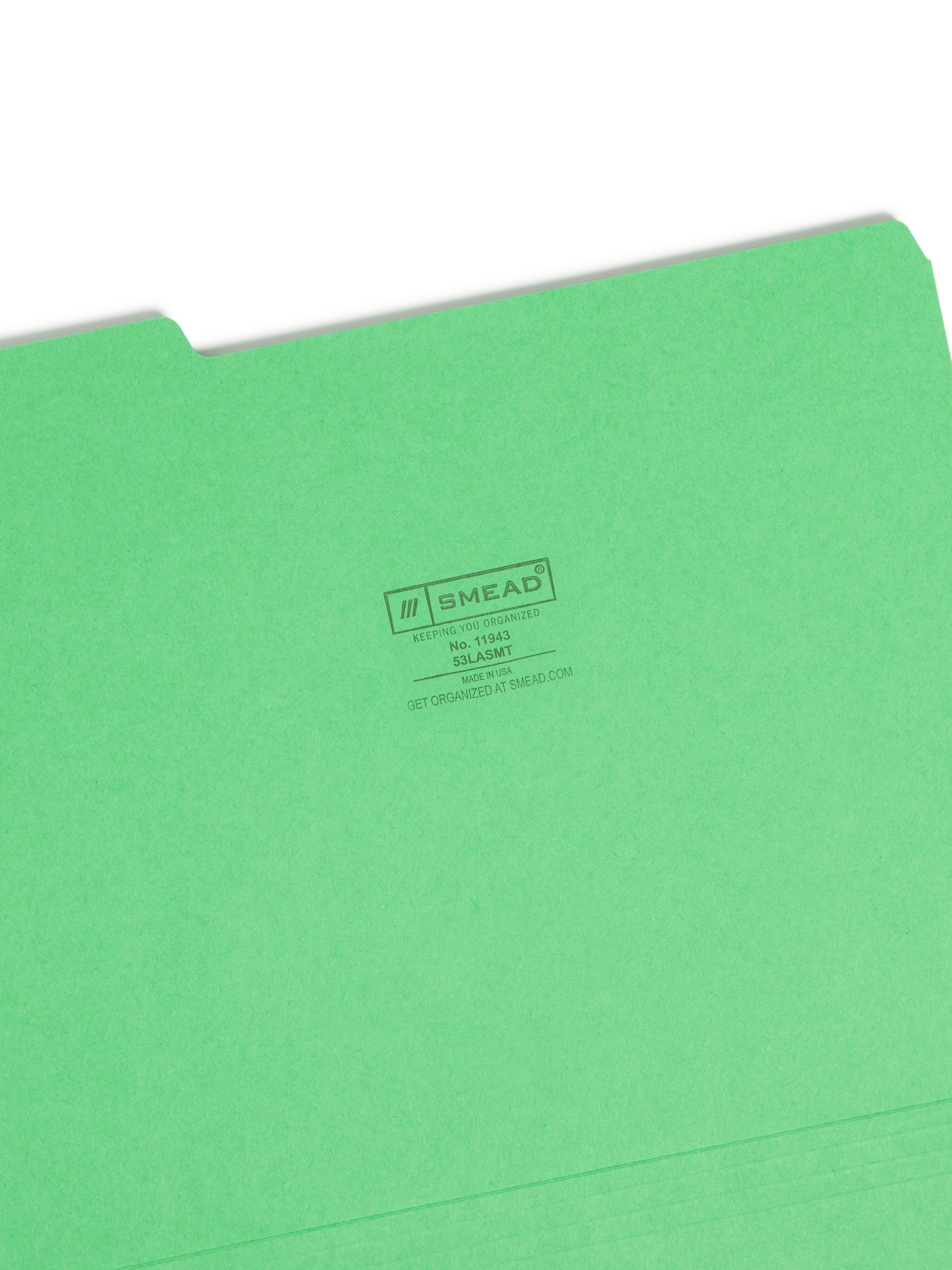 Smead SuperTab Heavyweight File Folder, Oversized 1/3-Cut Tab, Legal, Manila