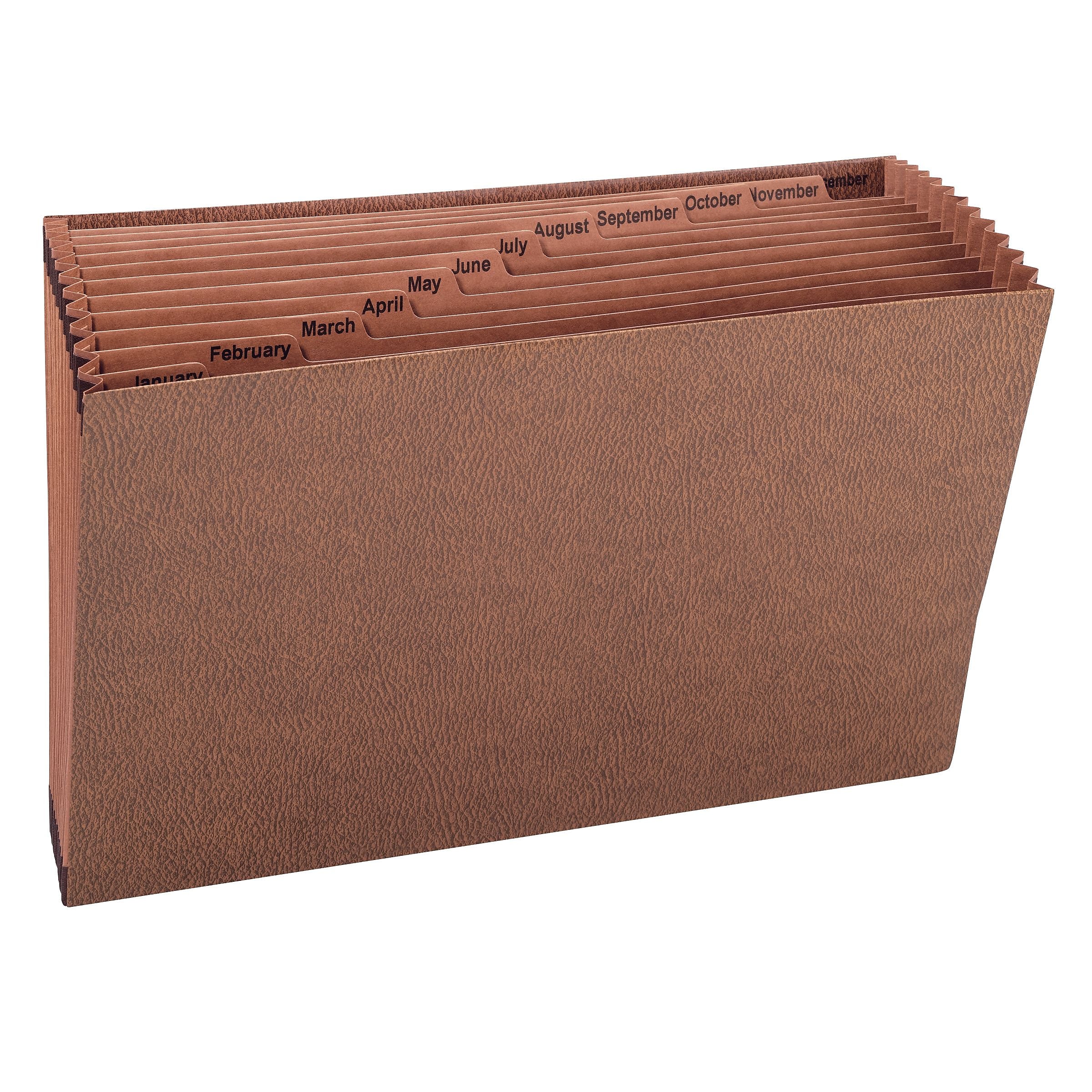 Smead TUFF 30 Box Bottom Standard Reinforced Redrope Accordion File, Monthly Index, 12 Pocket, Legal, Brown