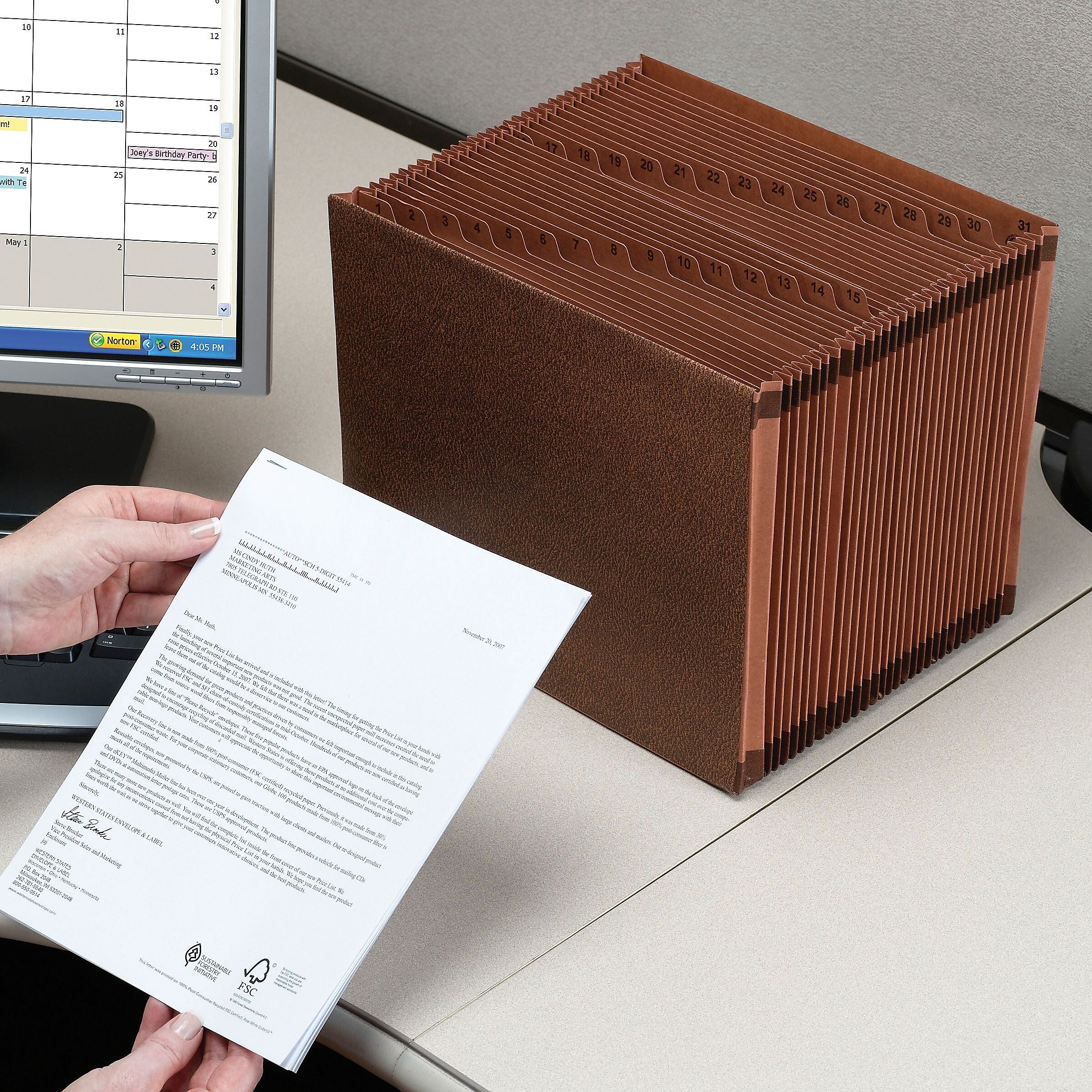 Smead TUFF Expanding Files, Redrope Printed, Legal, Each