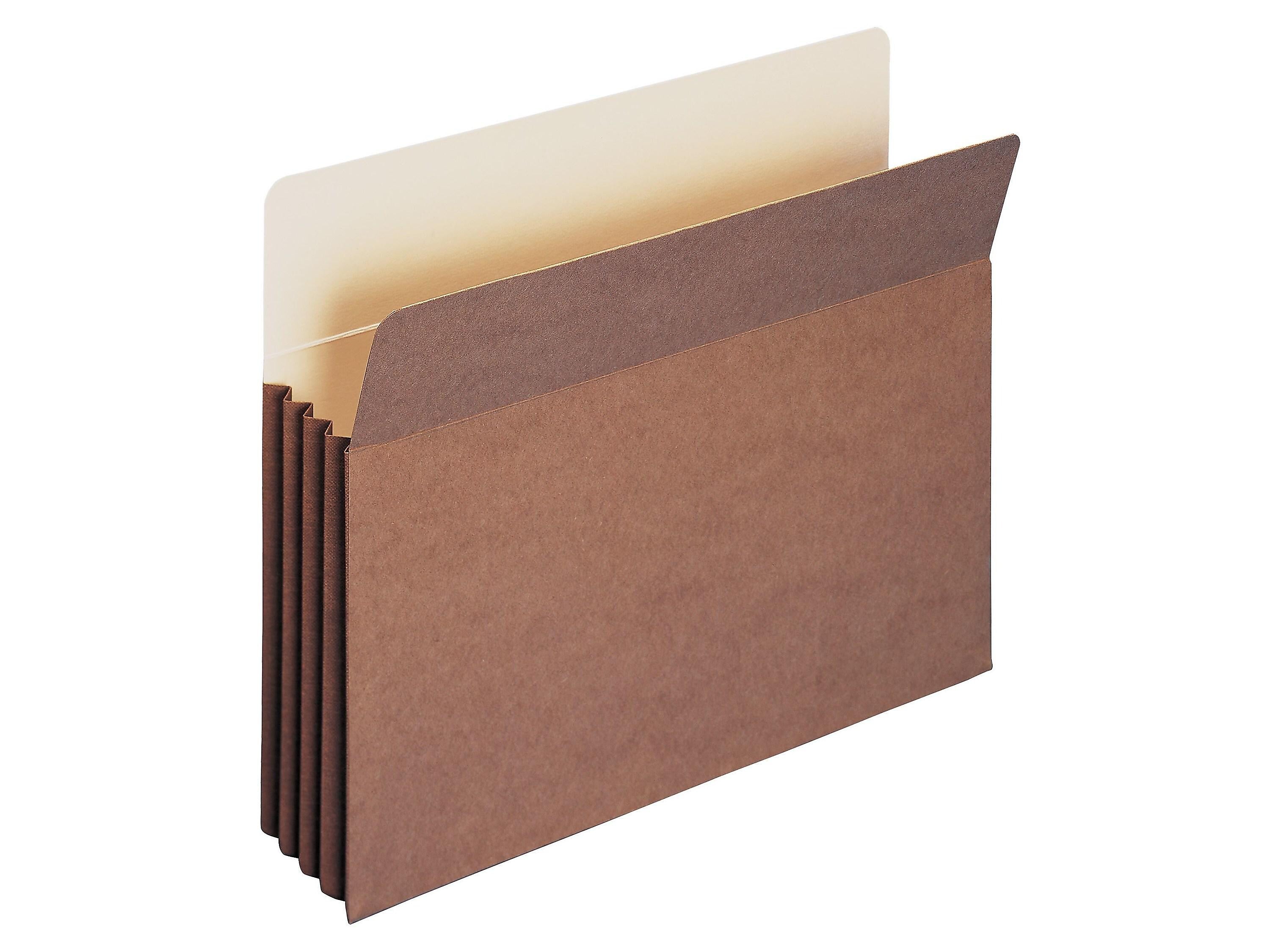 Smead TUFF File Pockets, Straight Cut Tab, 3.5