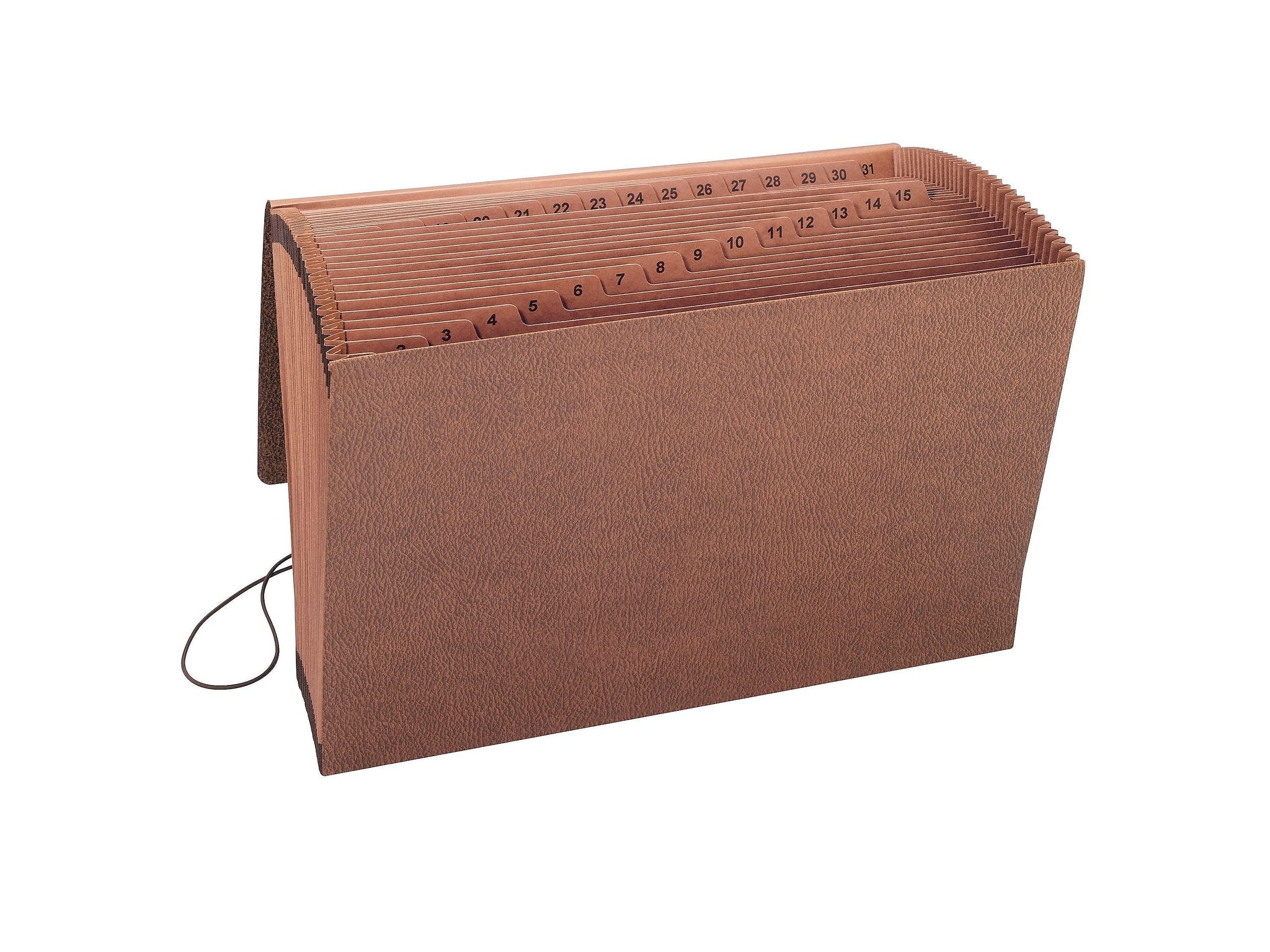 Smead TUFF Redrope Reinforced Expanding File, 1-31 Index, Legal Size, 31-Pocket, Brown
