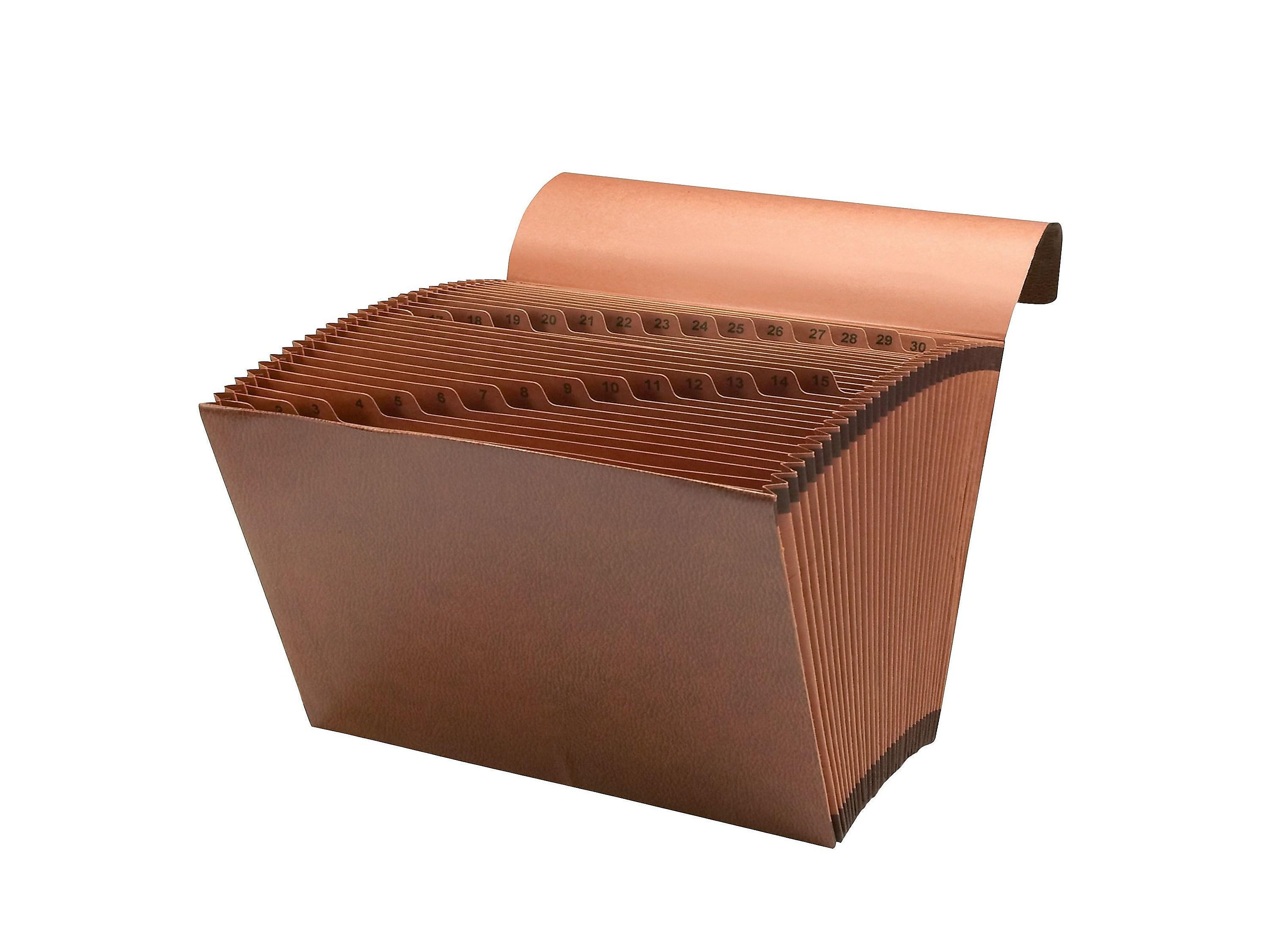 Smead TUFF Redrope Reinforced Expanding File, 1-31 Index, Legal Size, 31-Pocket, Brown