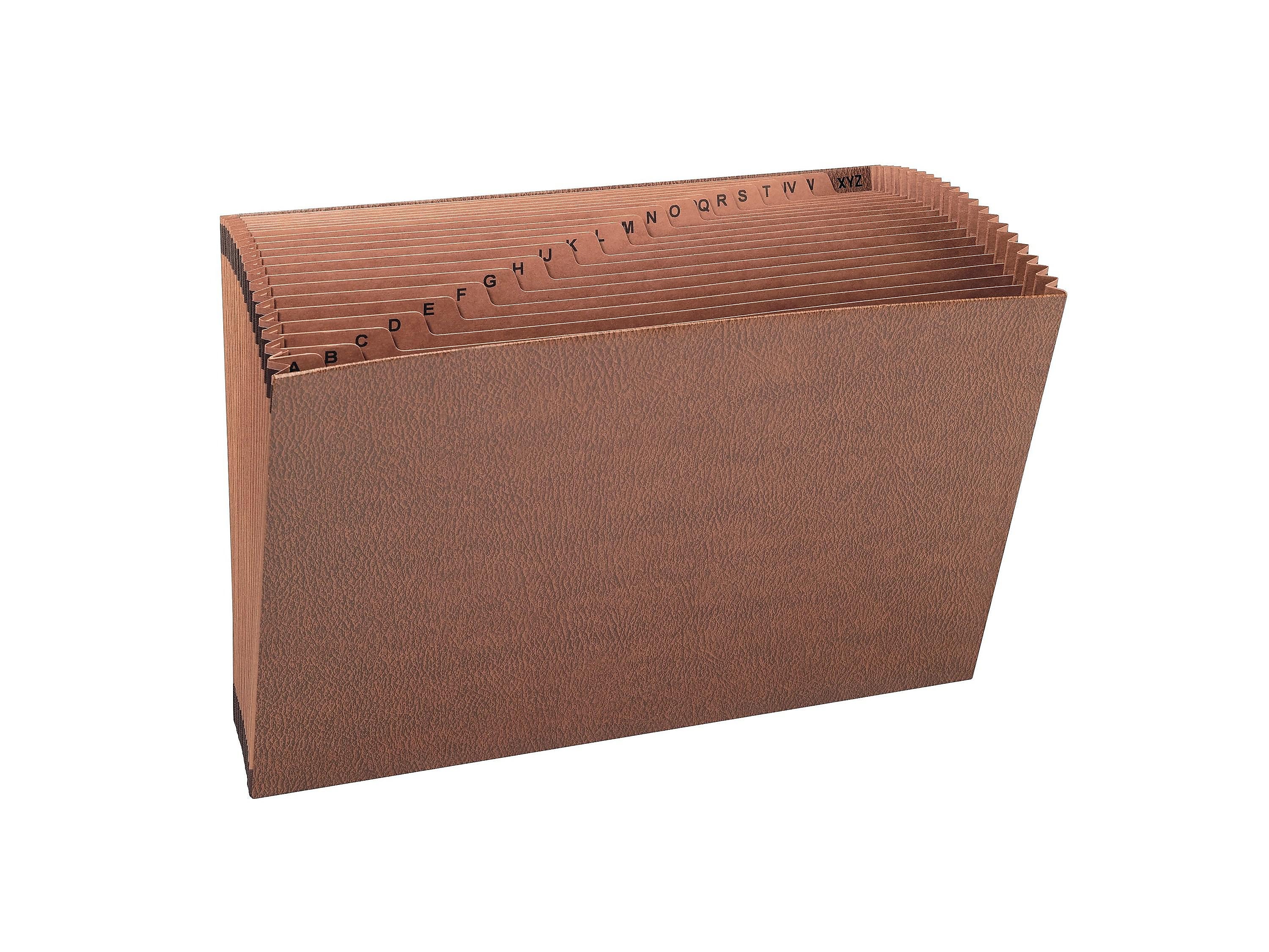 Smead TUFF Redrope Reinforced Expanding File, A-Z Index, Legal Size, 21-Pocket, Brown