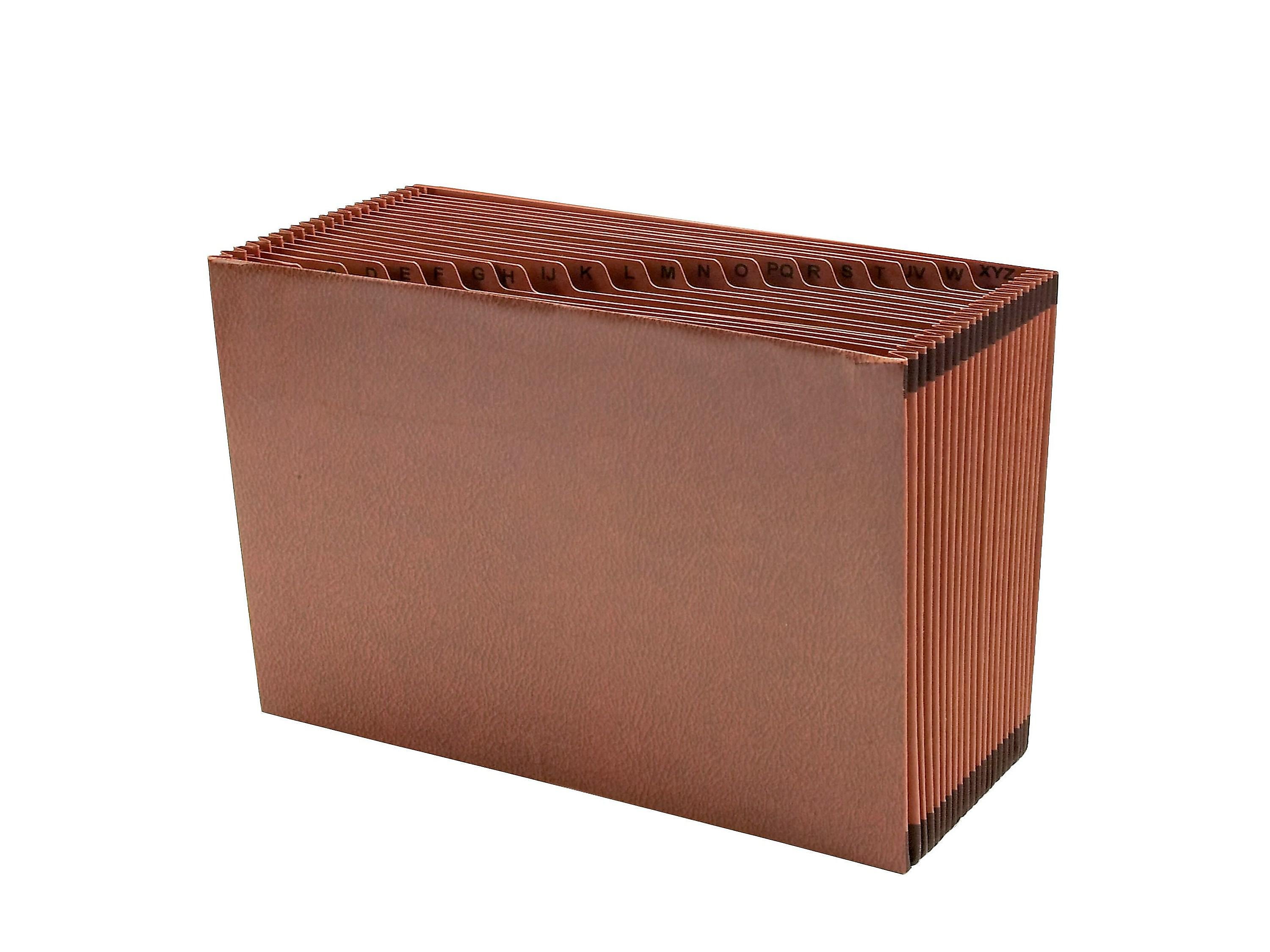 Smead TUFF Redrope Reinforced Expanding File, A-Z Index, Legal Size, 21-Pocket, Brown