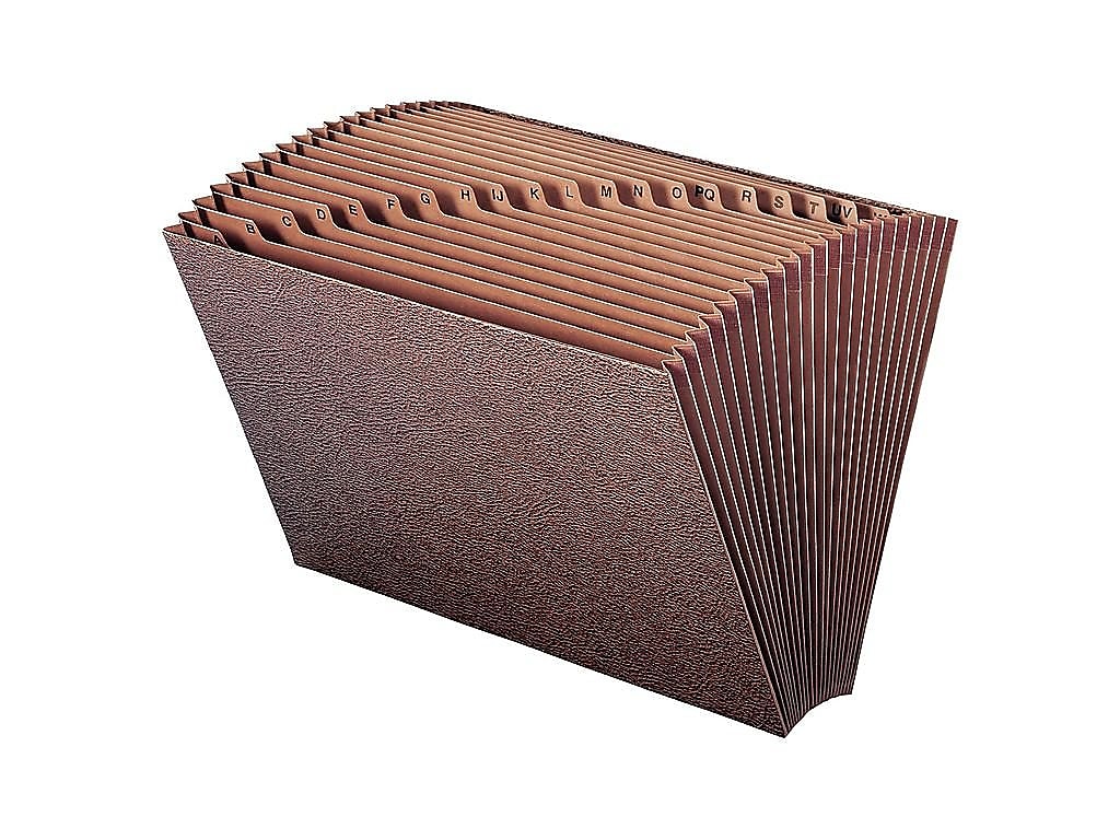 Smead TUFF Redrope Reinforced Expanding File, A-Z Index, Legal Size, 21-Pocket, Brown