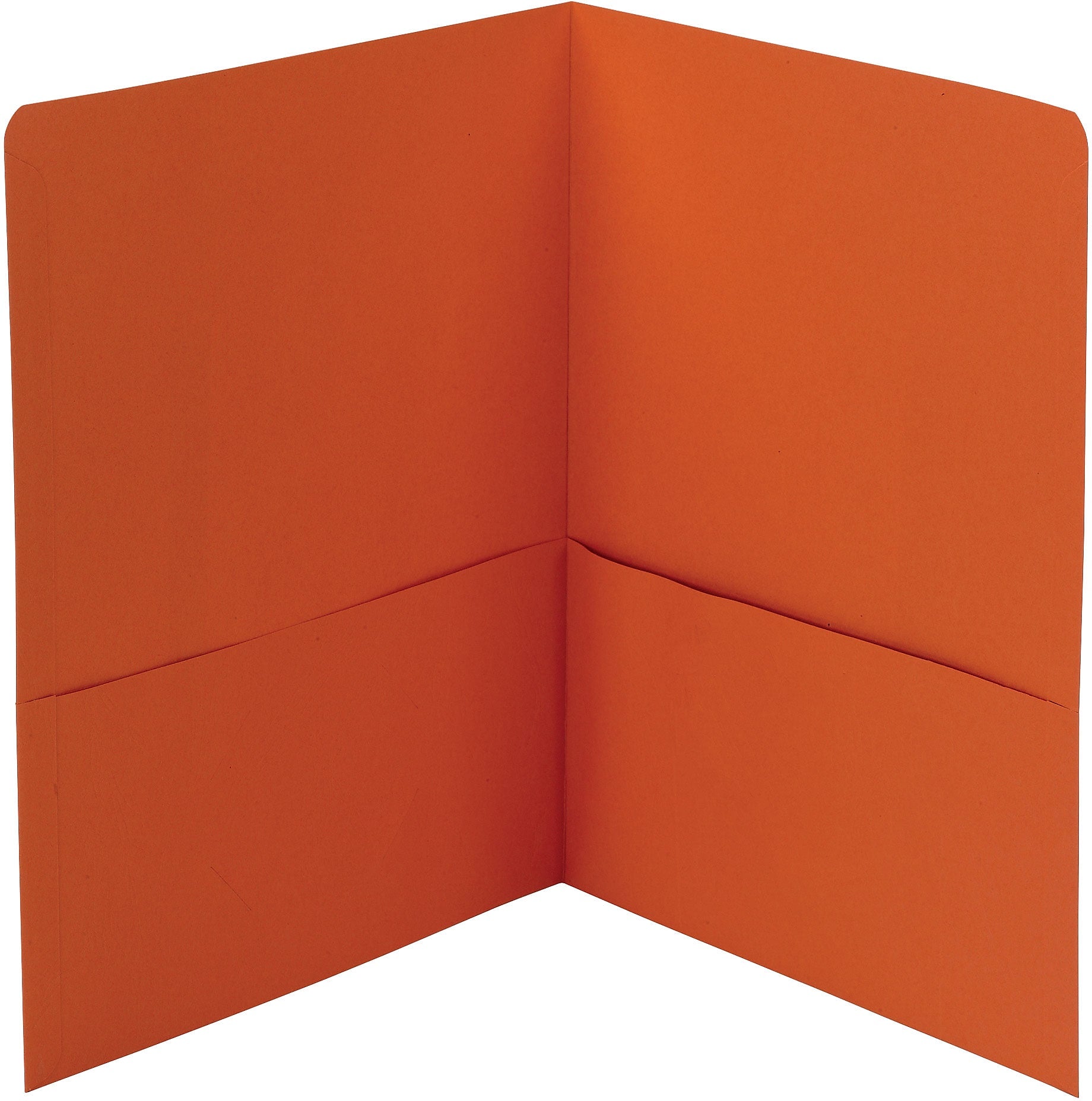 Smead Two Pocket Portfolios, Orange, 1/2
