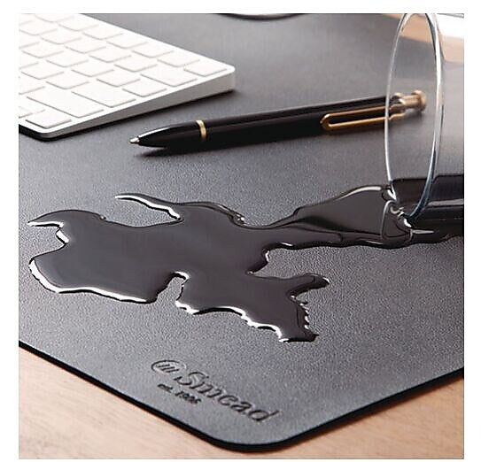 Smead Vegan Leather Desk Pad, 31.5