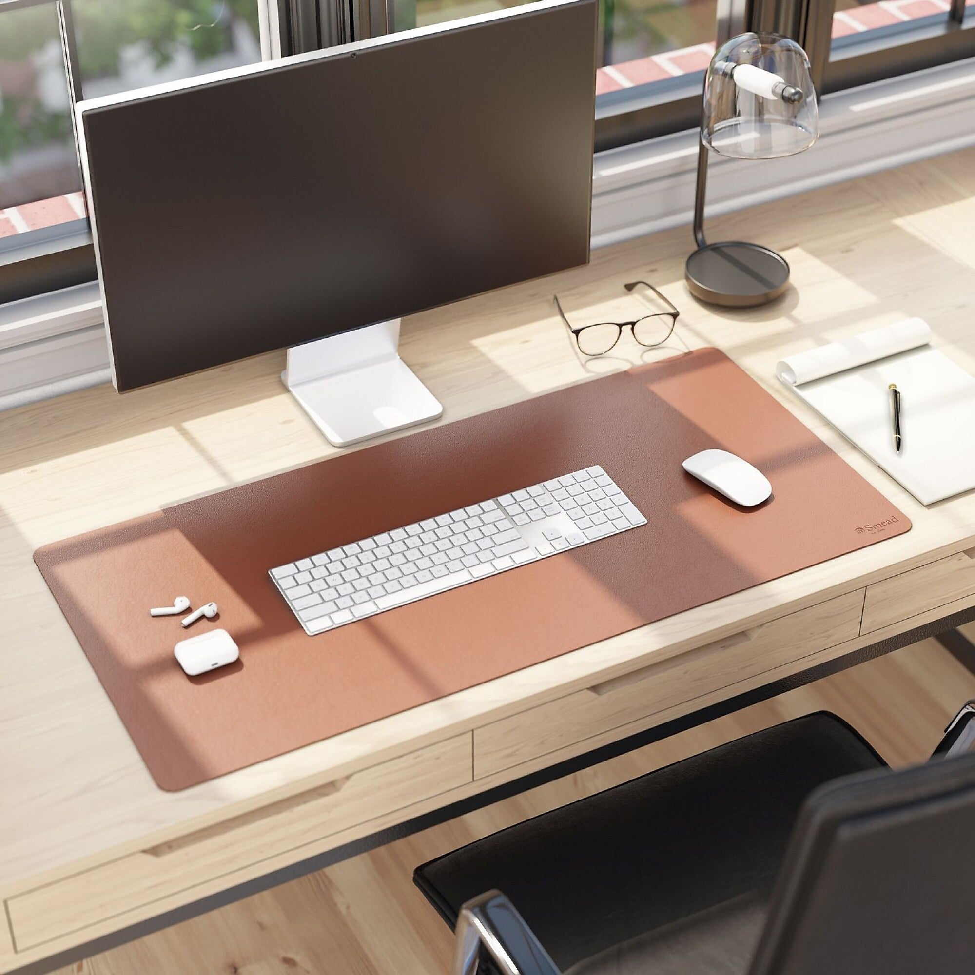 Smead Vegan Leather Desk Pad, 36