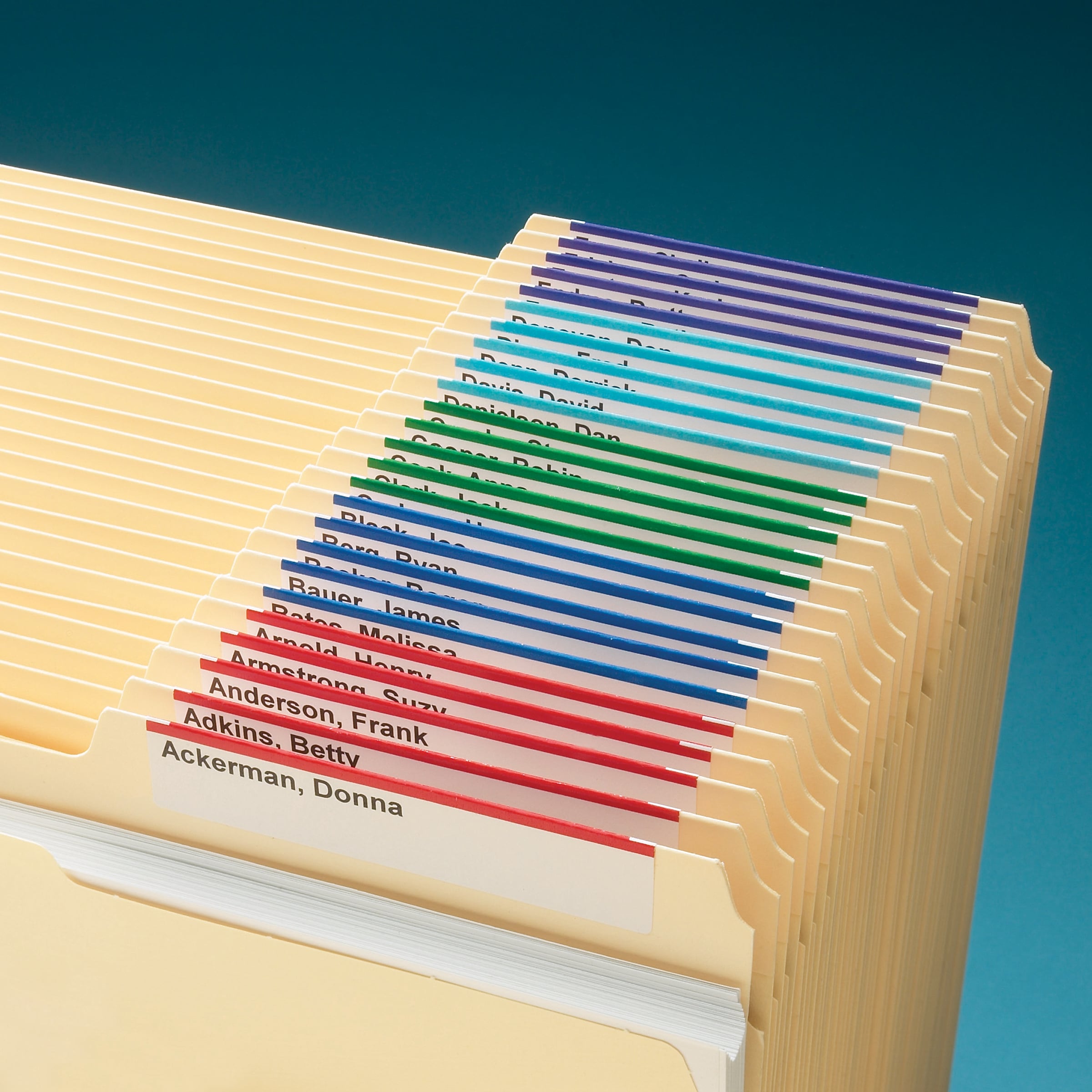 Smead Viewables Color-Coded Labels Refill Pack, White, 160/Pack