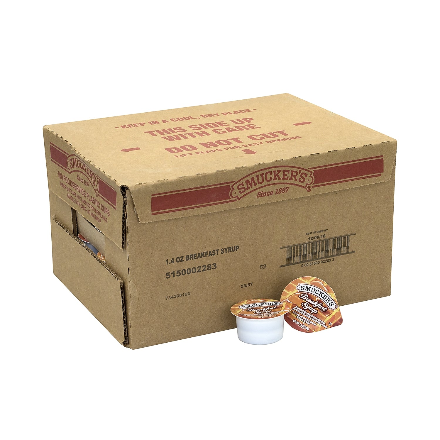 Smucker's Breakfast Syrup Single Serve Packs, 1.4 Oz., 100/Pack