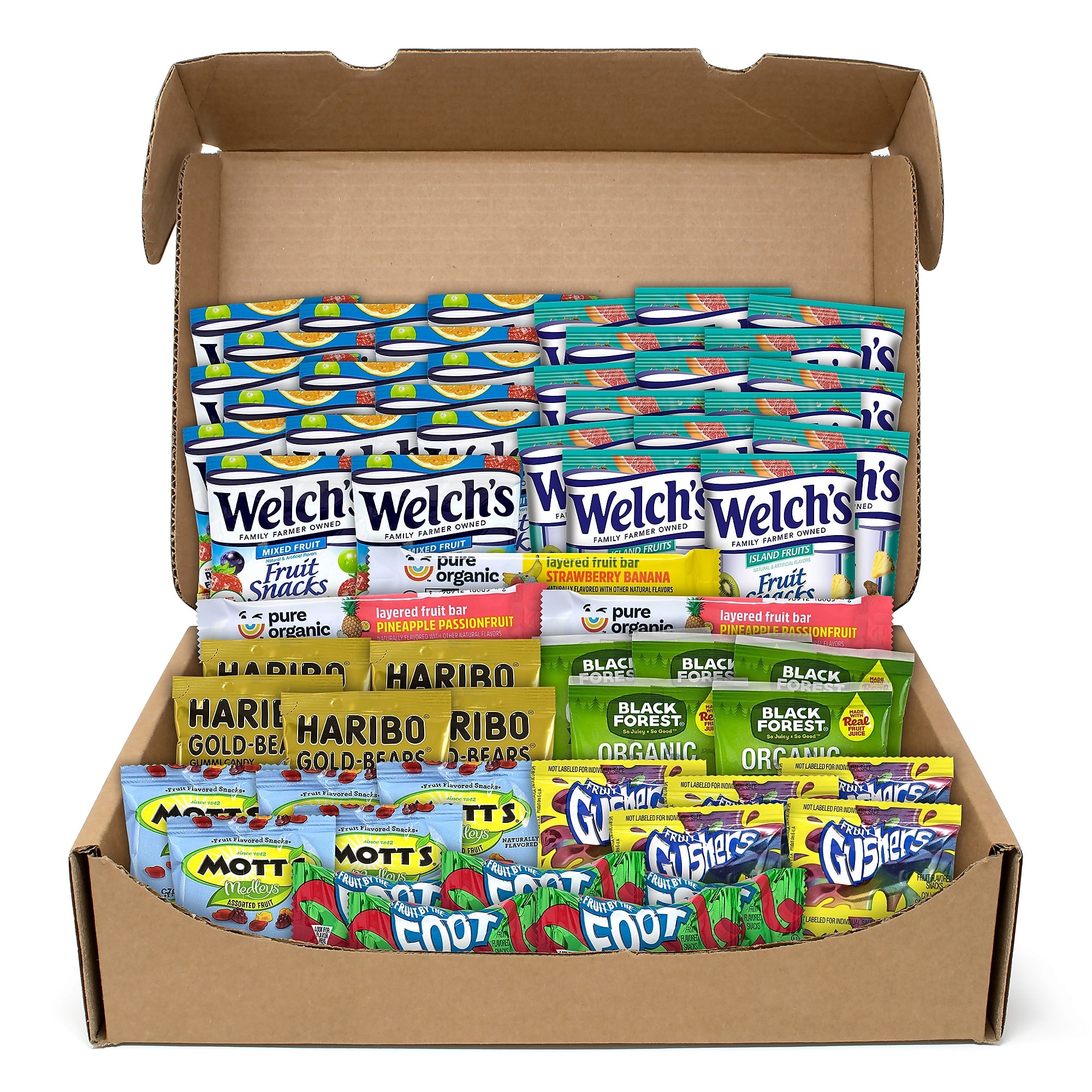 Snack Box Pros Fruit Gummies, Variety Pack, 58 Pieces/Box